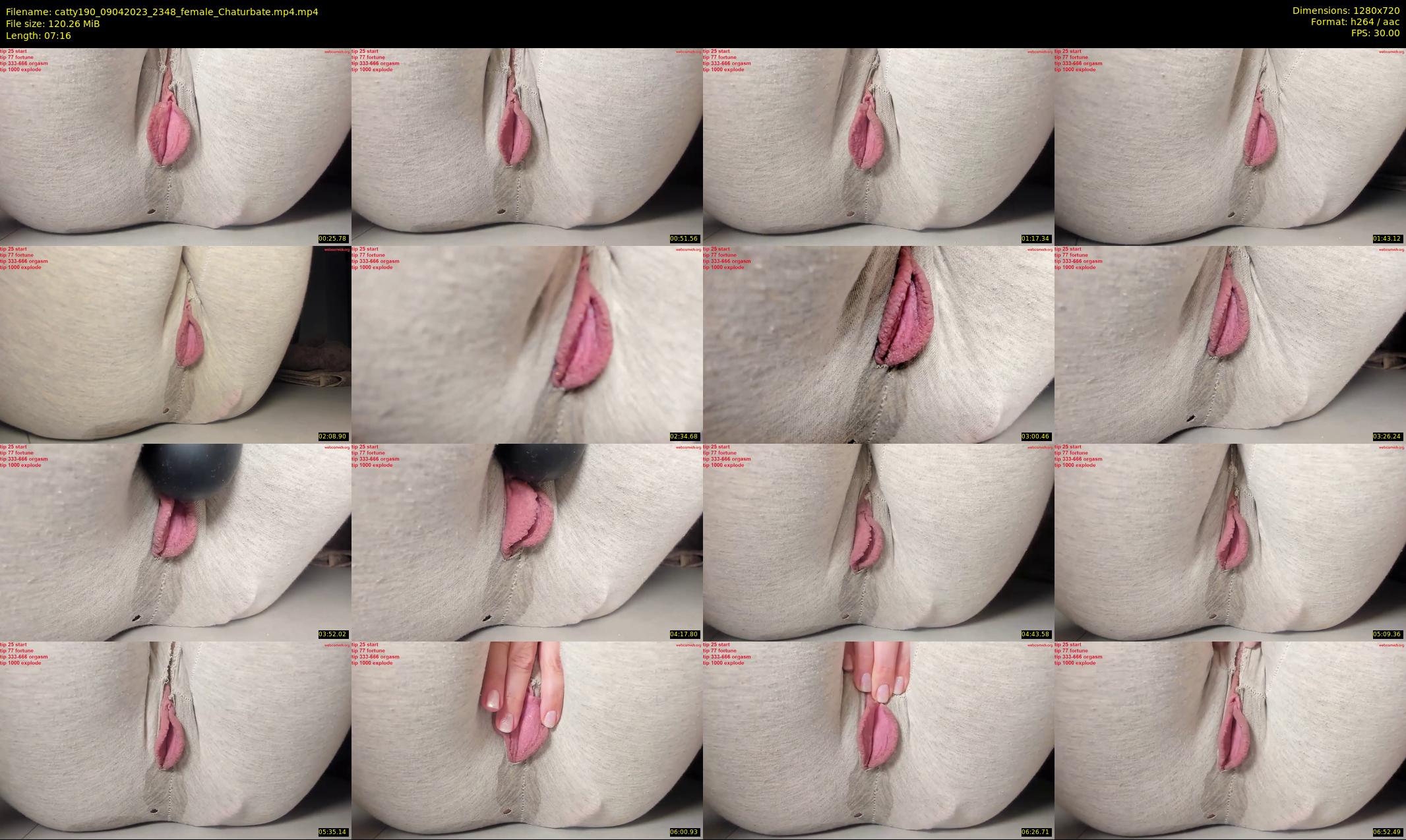 catty190 — 8 minute Chaturbate female cam show recording, 720p, Apr 9, 2023
