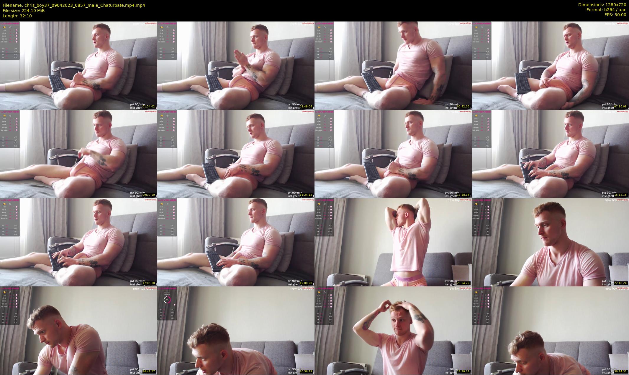 chris_boy37 — 33 minute Chaturbate male cam show recording, 720p, Apr 9, 2023