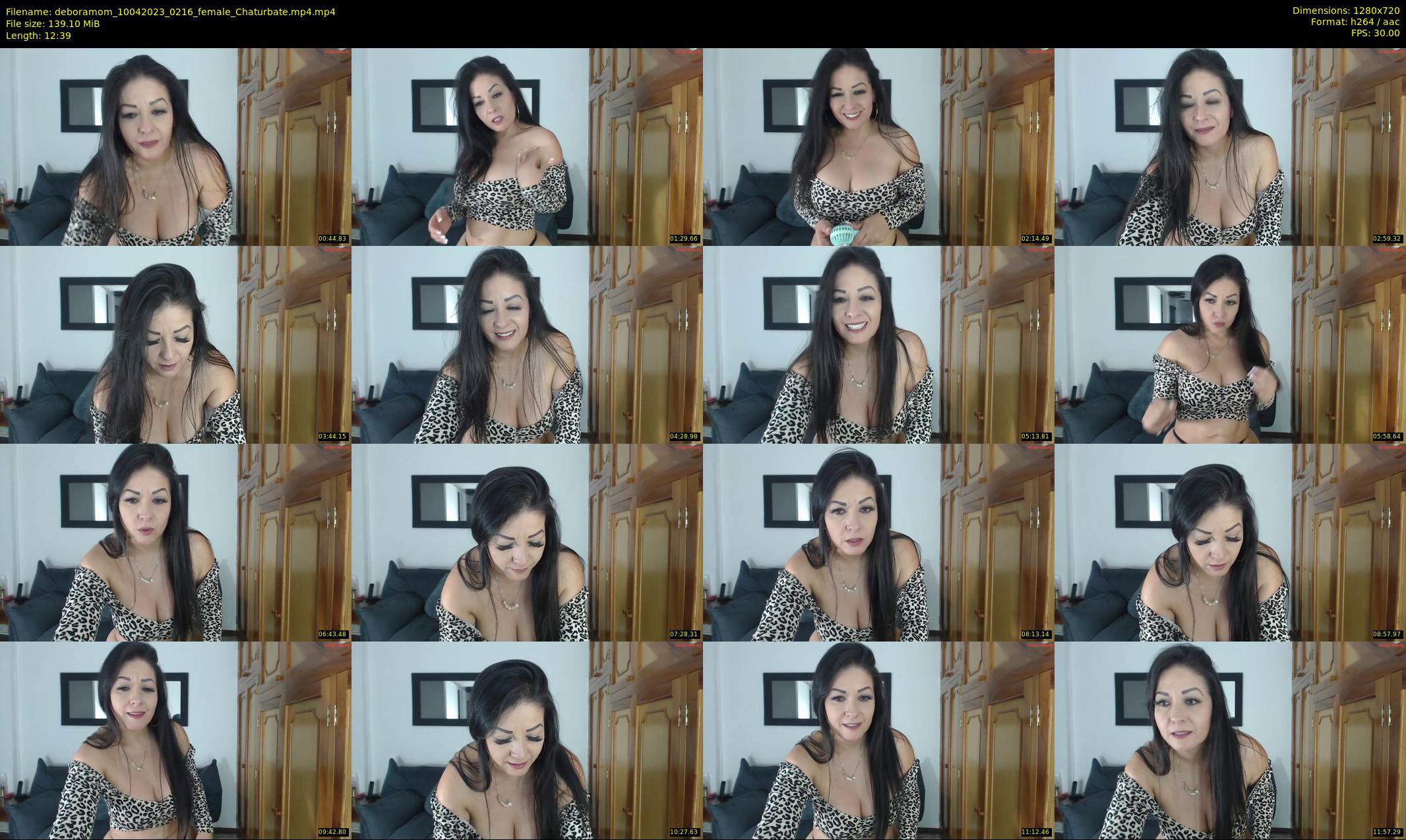 deboramom — 13 minute Chaturbate female cam show recording, 720p, Apr 10, 2023