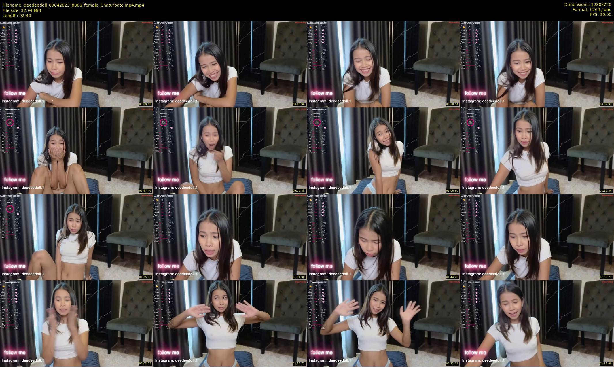deedeedoll — 3 minute Chaturbate female cam show recording, 720p, Apr 9, 2023