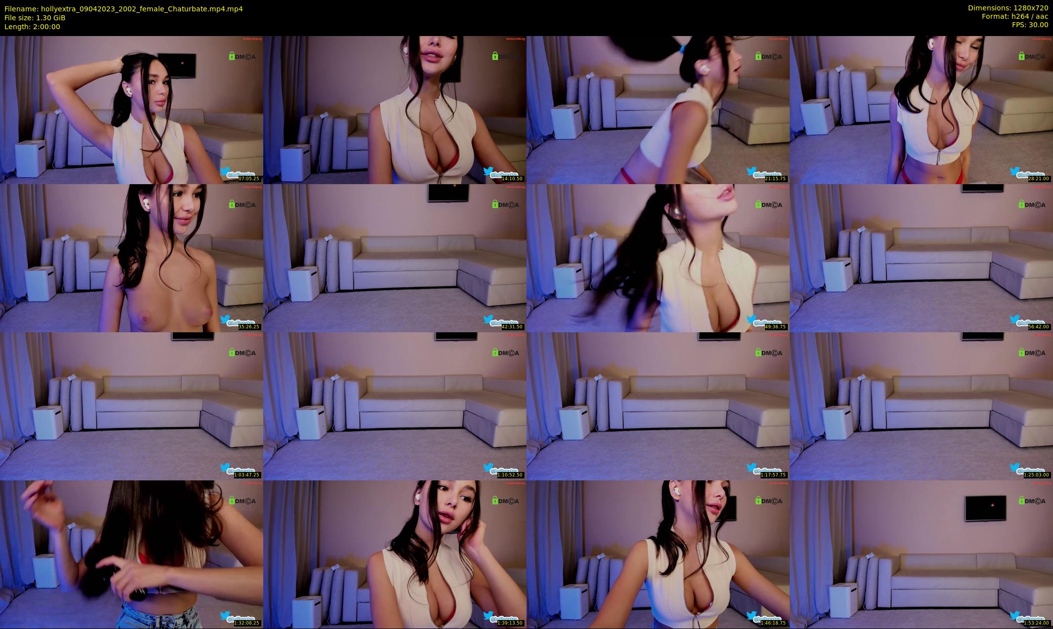 hollyextra — 120 minute Chaturbate female cam show recording, 720p, Apr 9, 2023