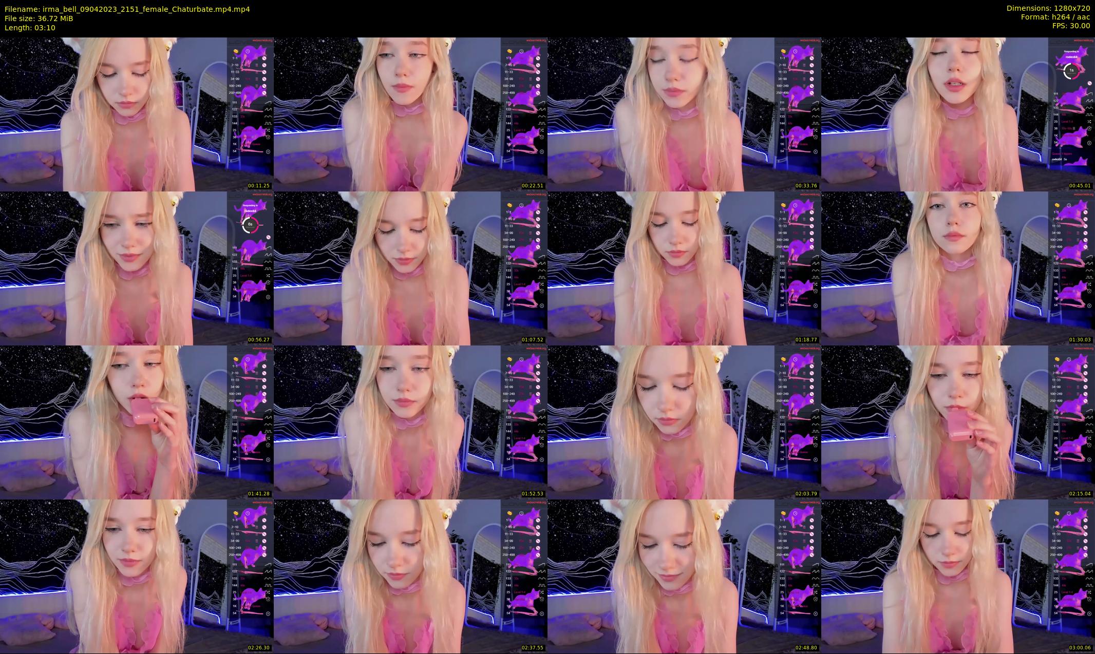 irma_bell — 4 minute Chaturbate female cam show recording, 720p, Apr 9, 2023