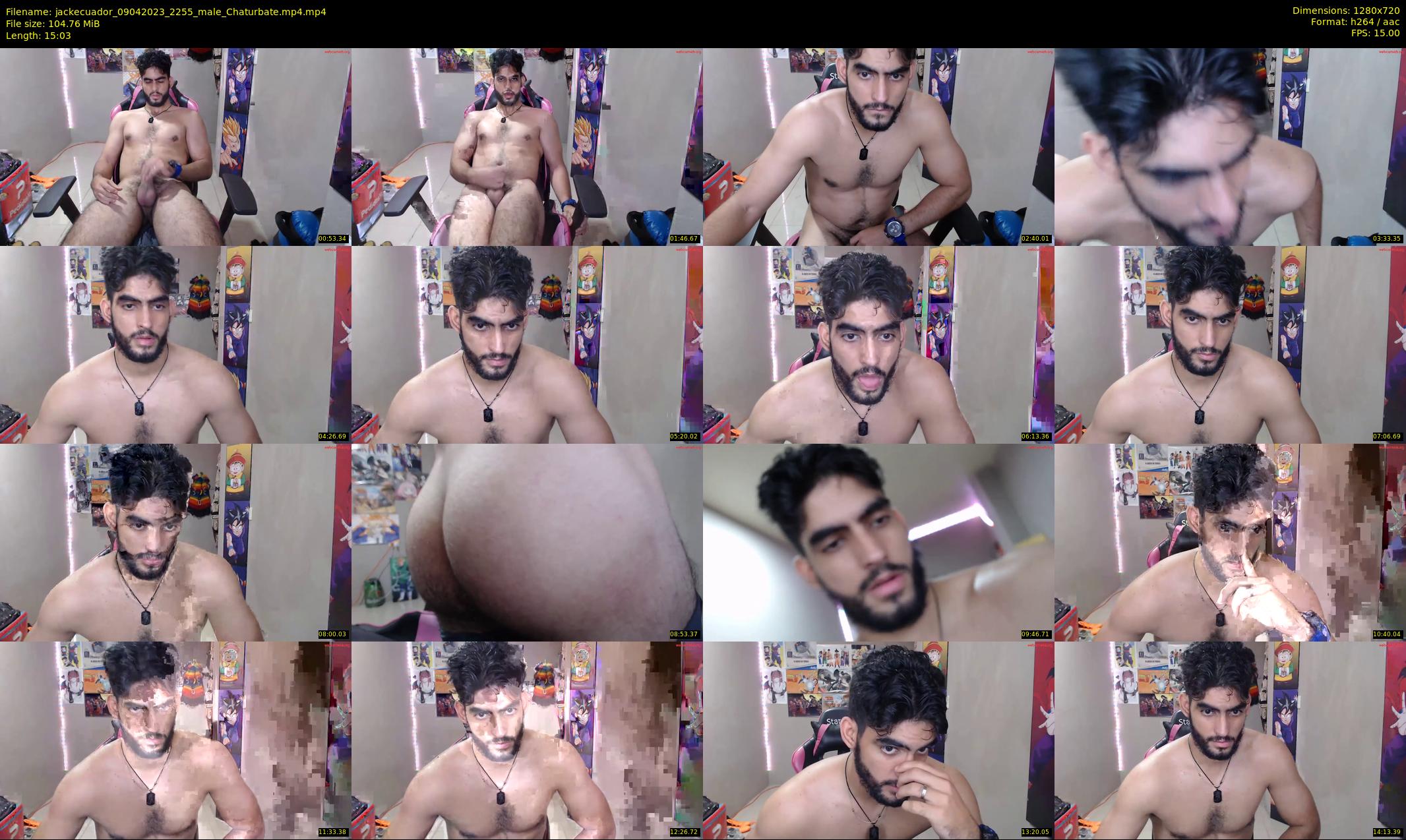 jackecuador — 16 minute Chaturbate male cam show recording, 720p, Apr 9, 2023