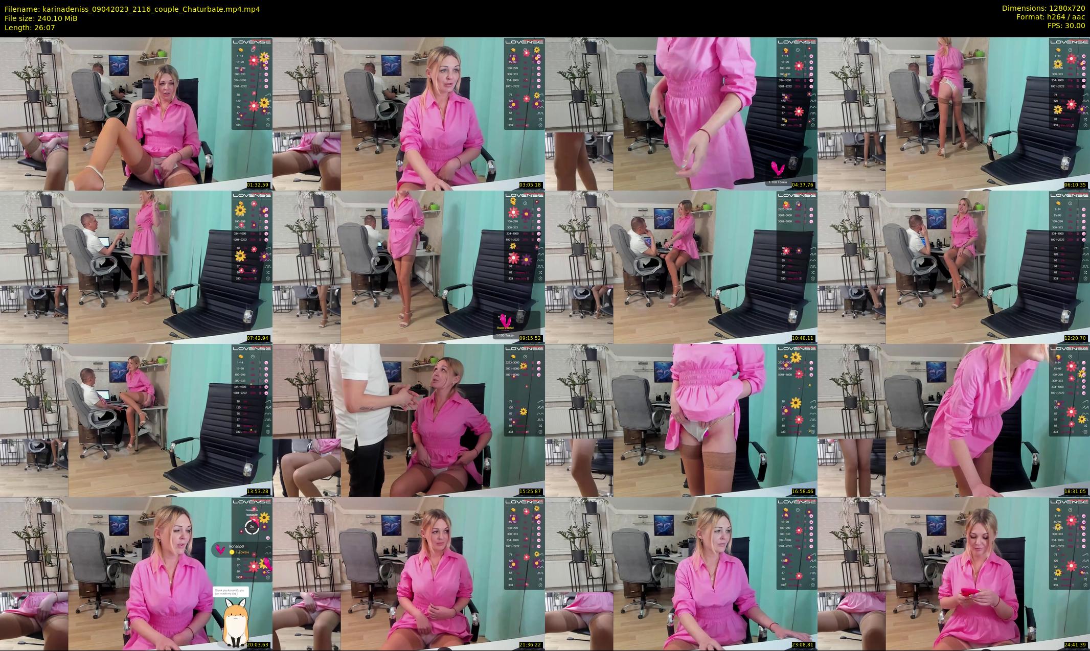 karinadeniss — 27 minute Chaturbate couple cam show recording, 720p, Apr 9, 2023