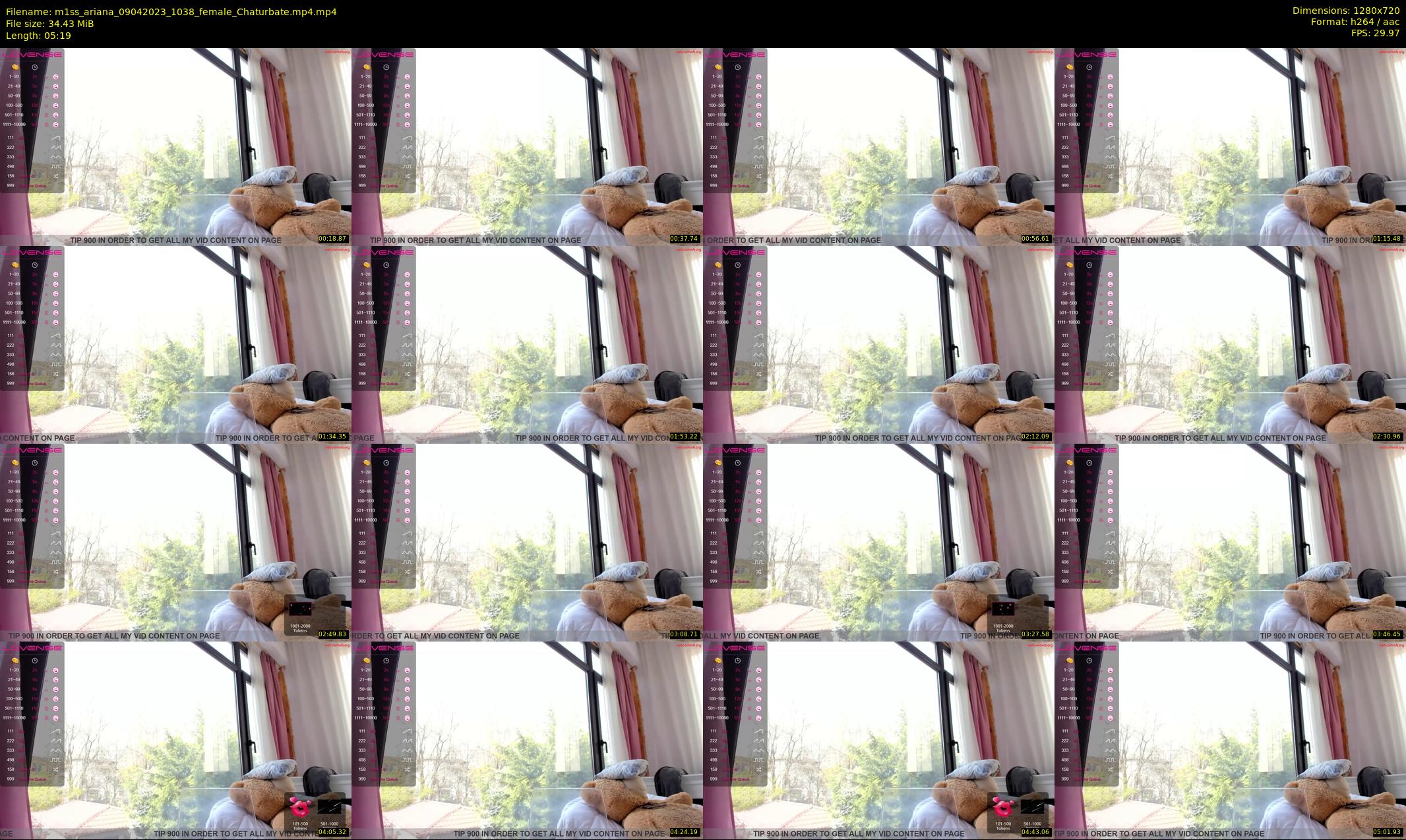 m1ss_ariana — 6 minute Chaturbate female cam show recording, 720p, Apr 9, 2023