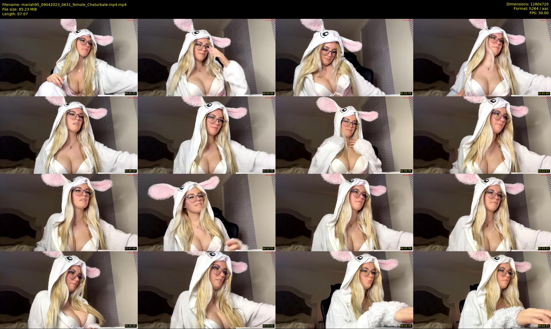 mariah95 — 8 minute Chaturbate female cam show recording, 720p, Apr 9, 2023