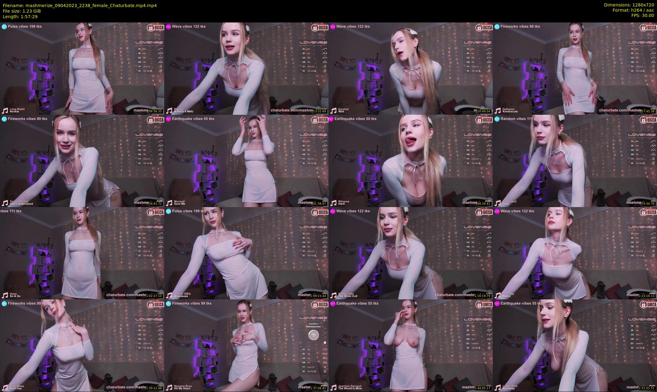 mashmerize — 118 minute Chaturbate female cam show recording, 720p, Apr 9, 2023