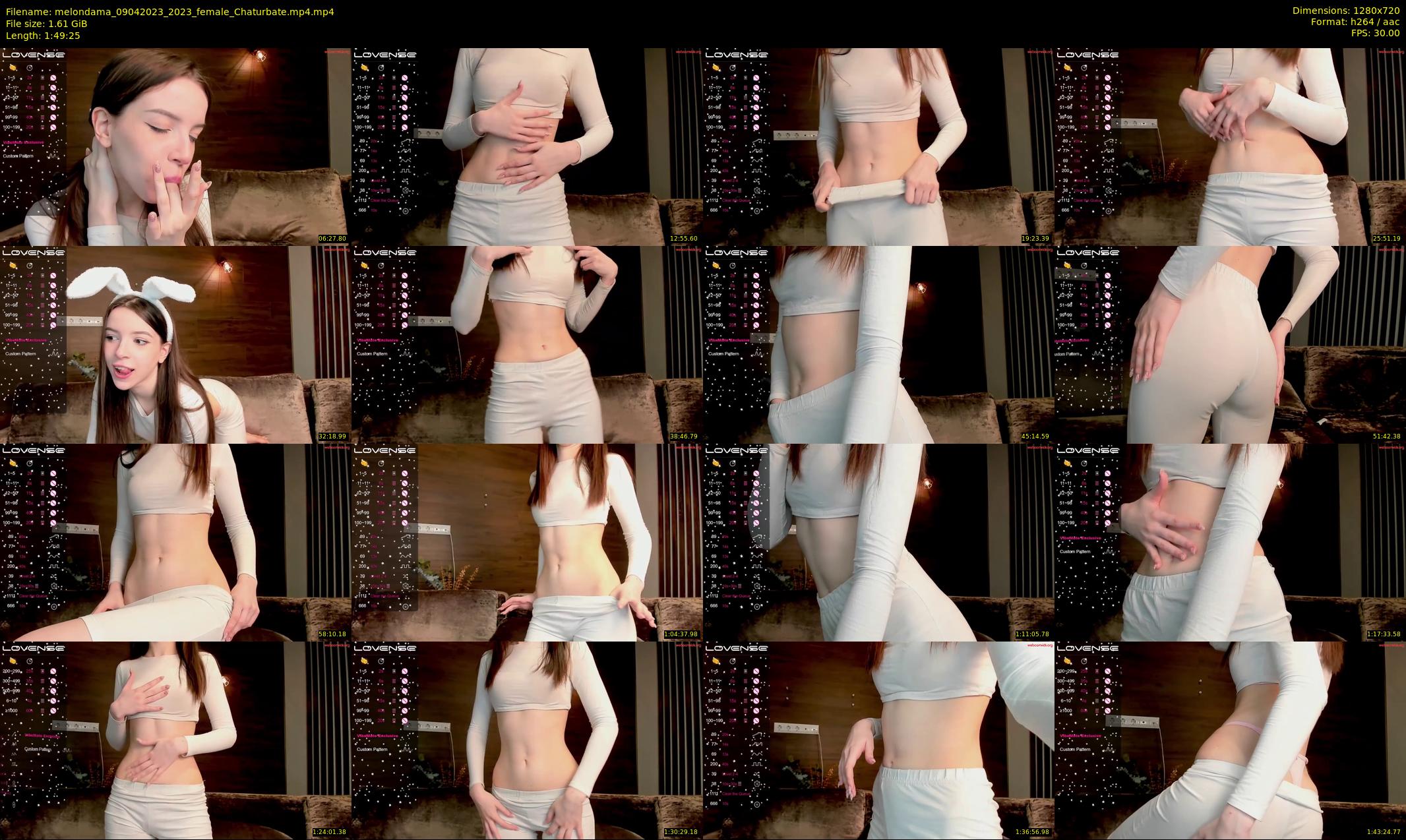 melondama — 110 minute Chaturbate female cam show recording, 720p, Apr 9, 2023