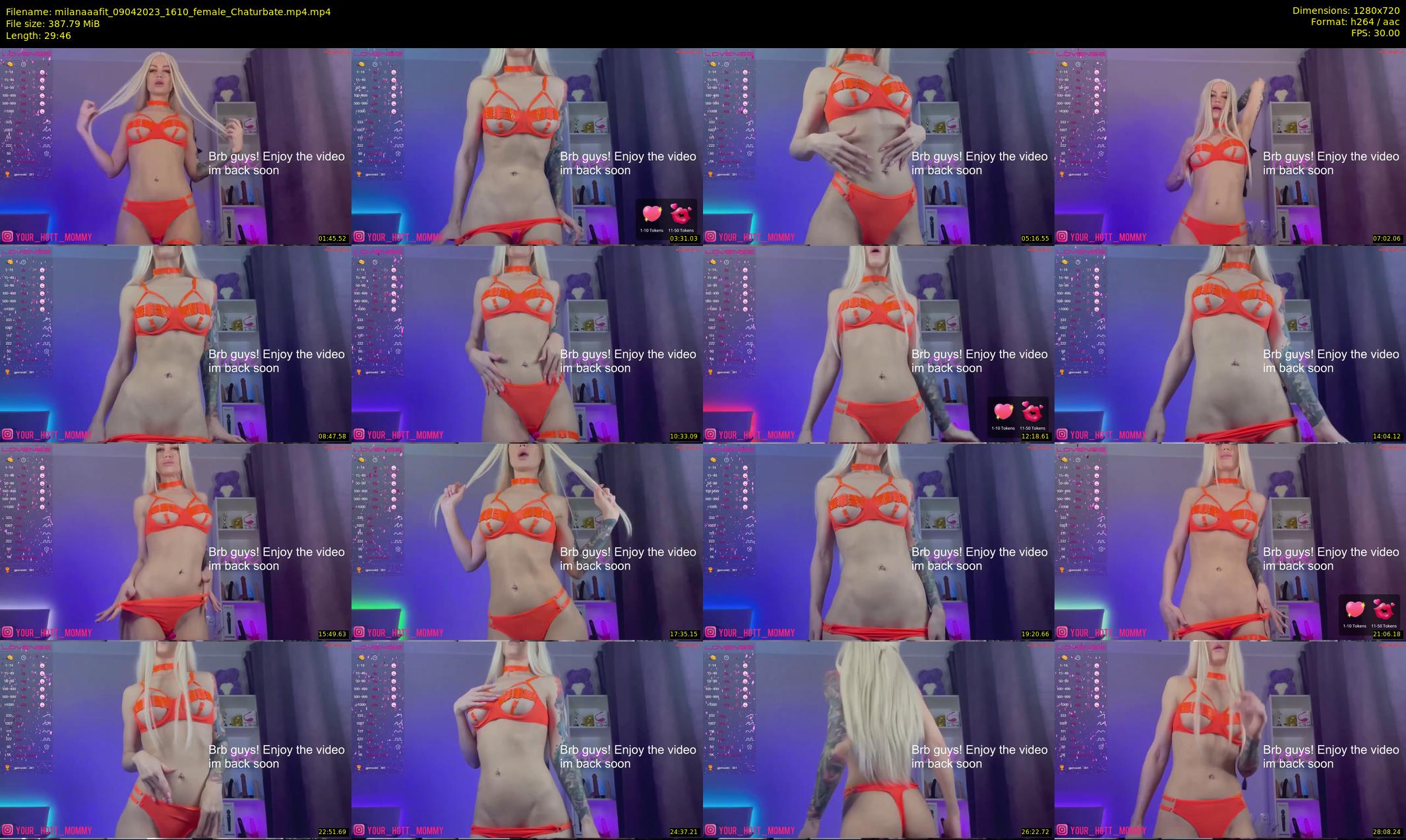 milanaaafit — 30 minute Chaturbate couple cam show recording, 720p, Apr 9, 2023