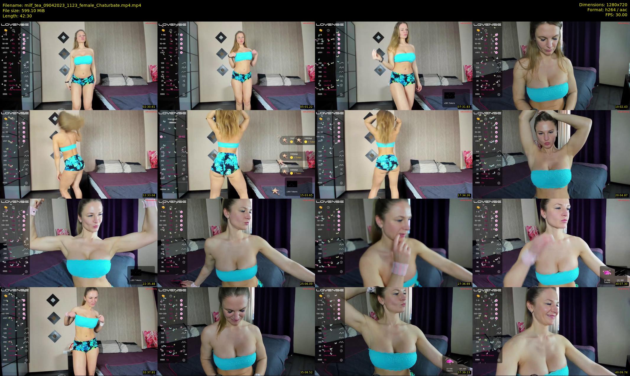 milf_tea — 43 minute Chaturbate female cam show recording, 720p, Apr 9, 2023
