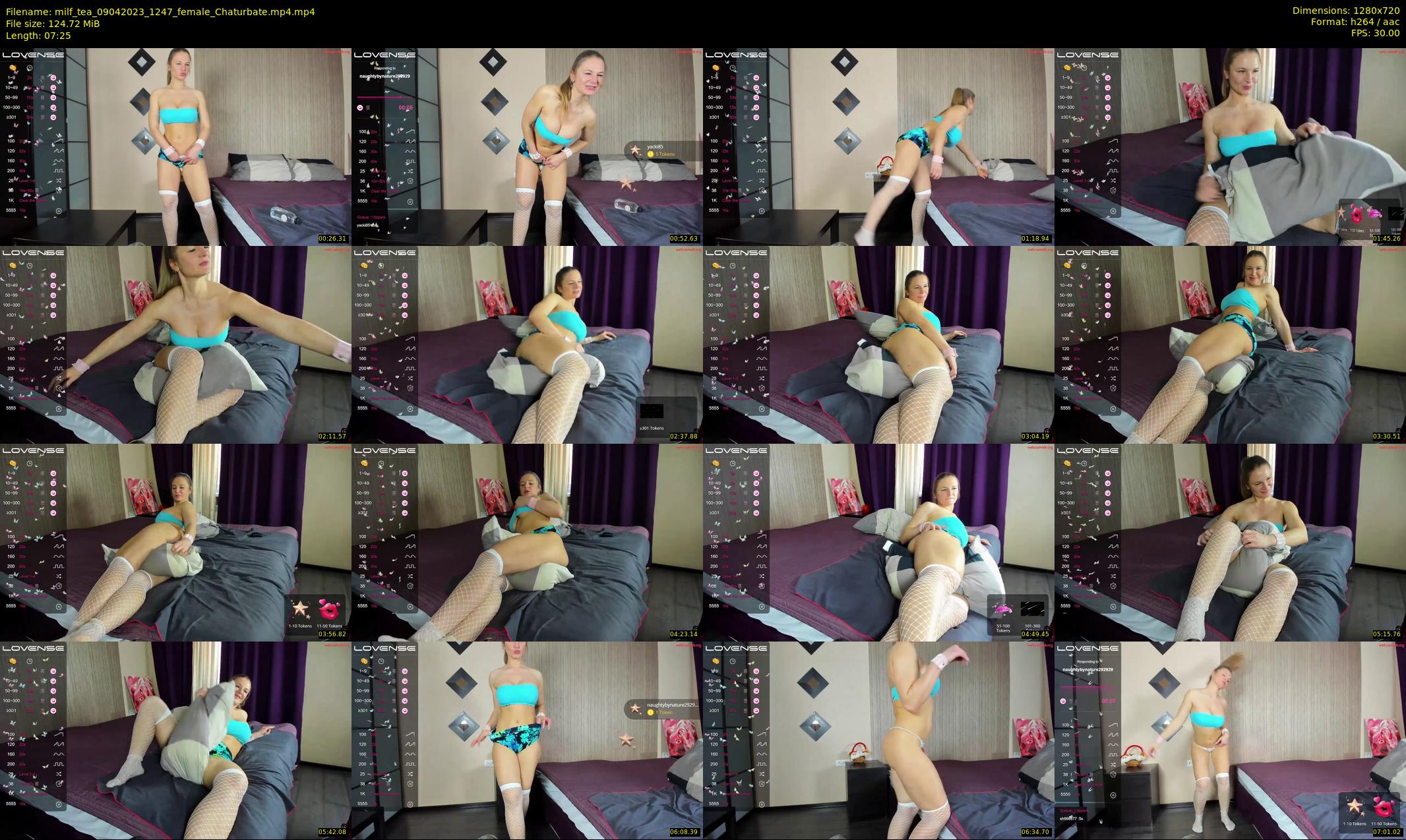 milf_tea — 8 minute Chaturbate female cam show recording, 720p, Apr 9, 2023
