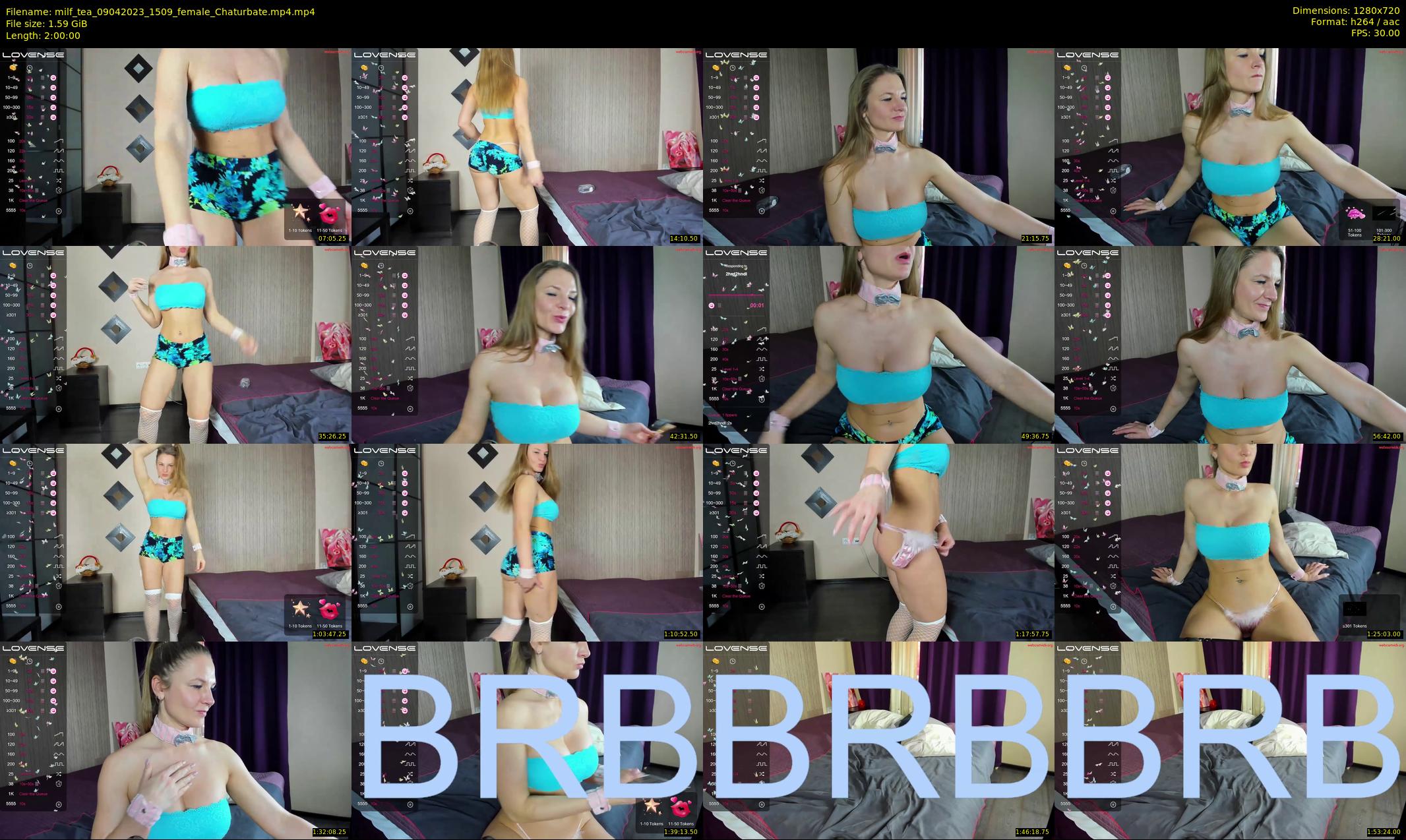 milf_tea — 120 minute Chaturbate female cam show recording, 720p, Apr 9, 2023