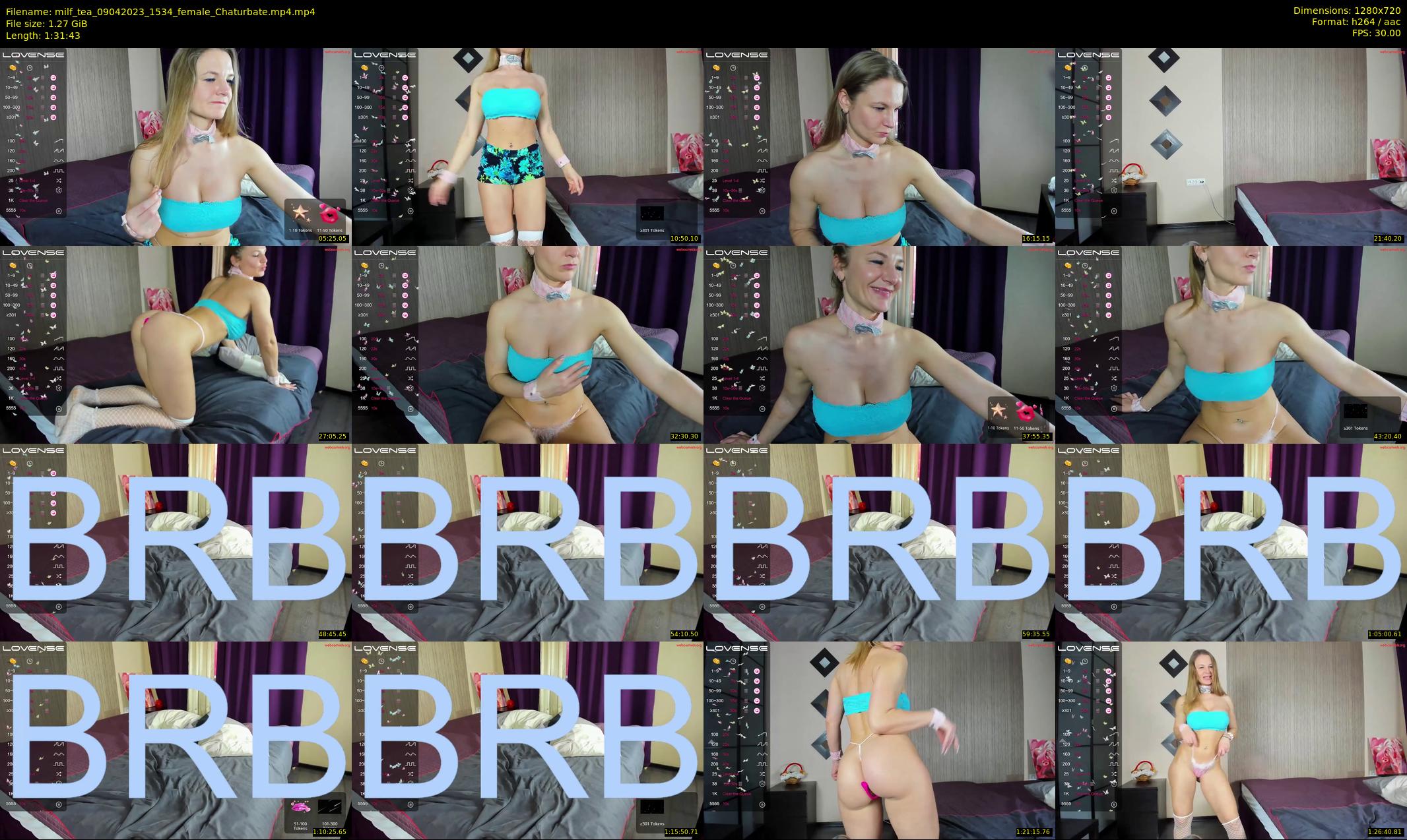 milf_tea — 92 minute Chaturbate female cam show recording, 720p, Apr 9, 2023