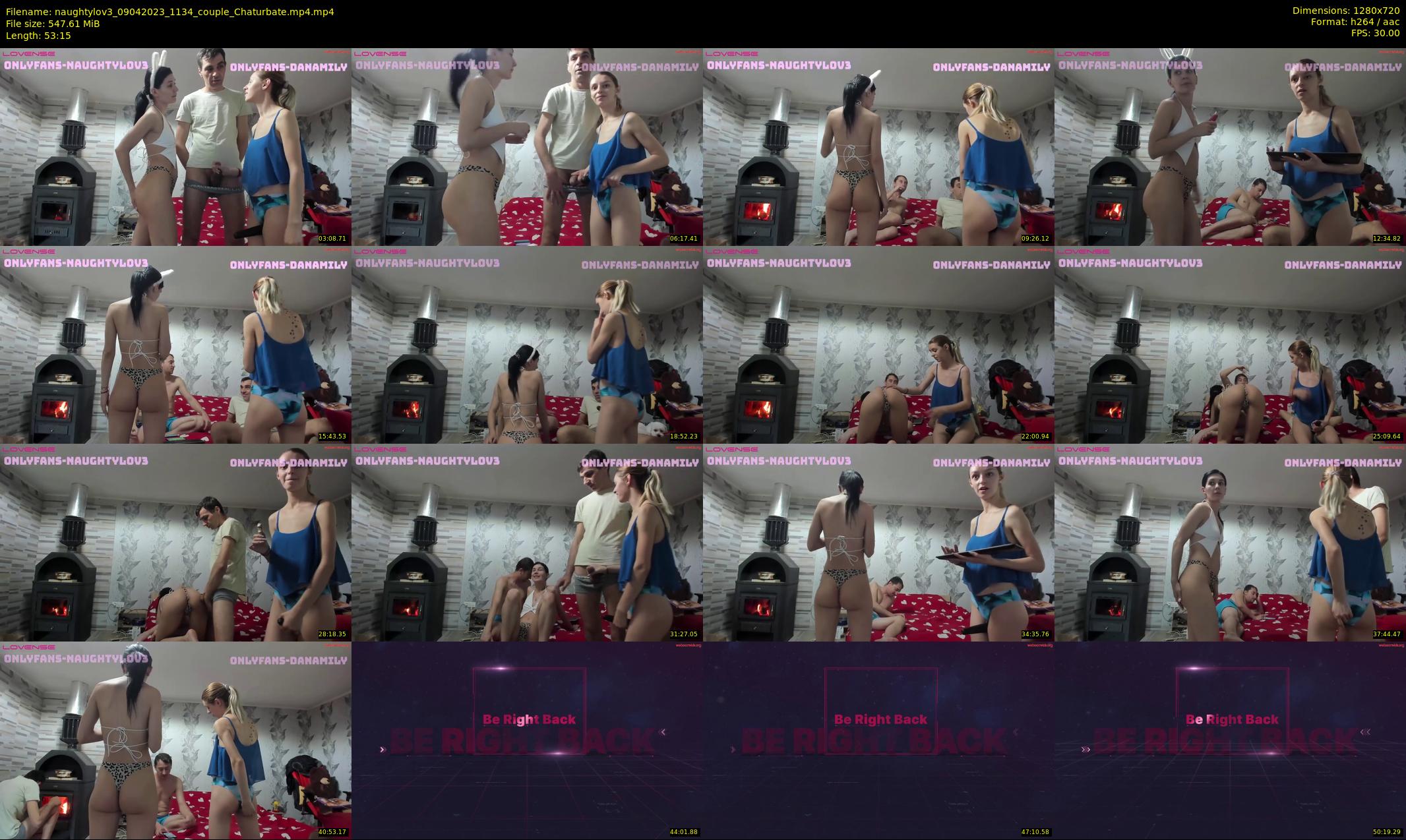 naughtylov3 — 54 minute Chaturbate couple cam show recording, 720p, Apr 9, 2023