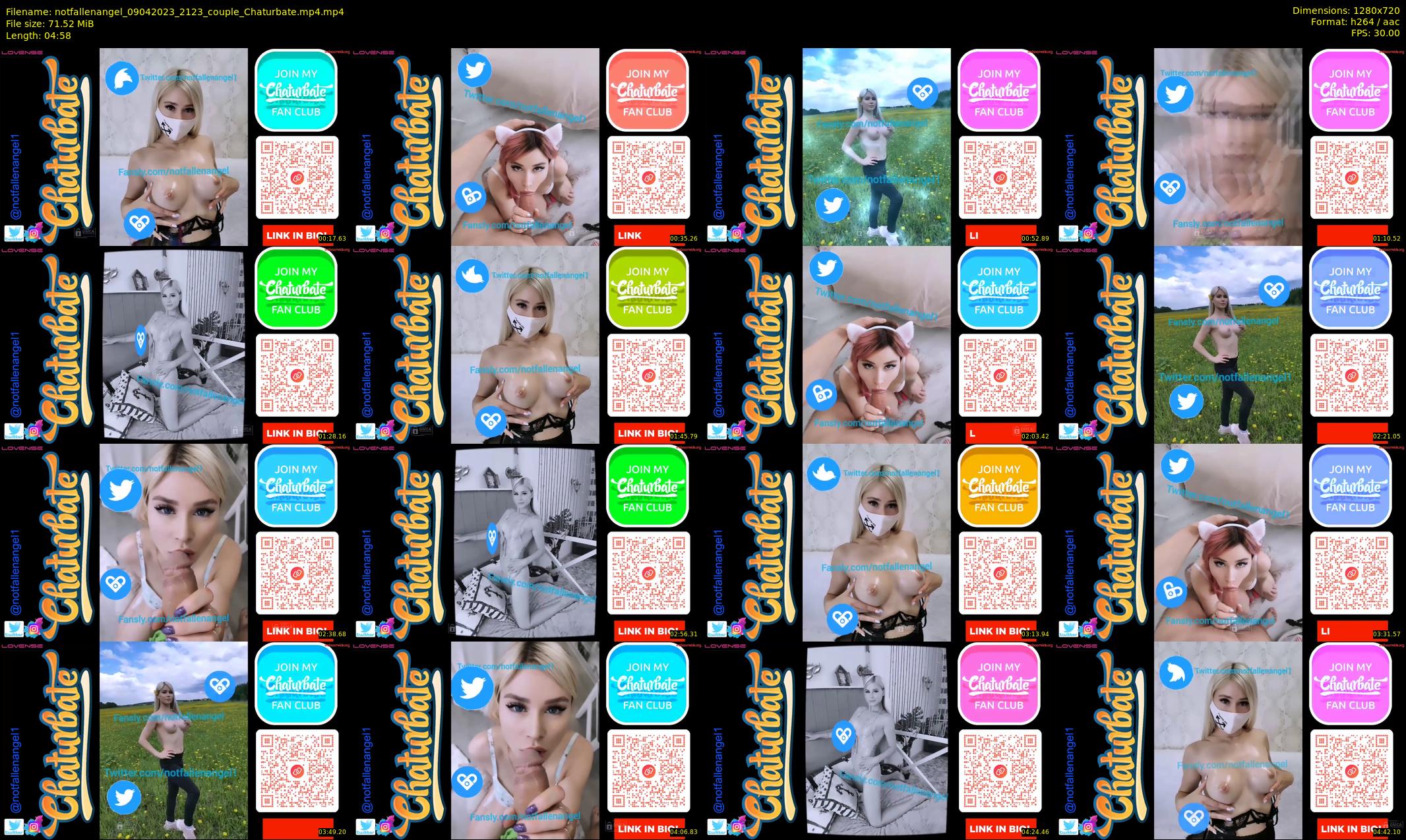 notfallenangel — 5 minute Chaturbate couple cam show recording, 720p, Apr 9, 2023