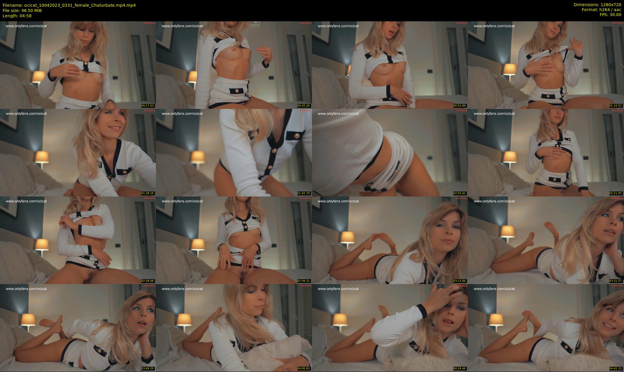 ocicat — 5 minute Chaturbate female cam show recording, 720p, Apr 10, 2023