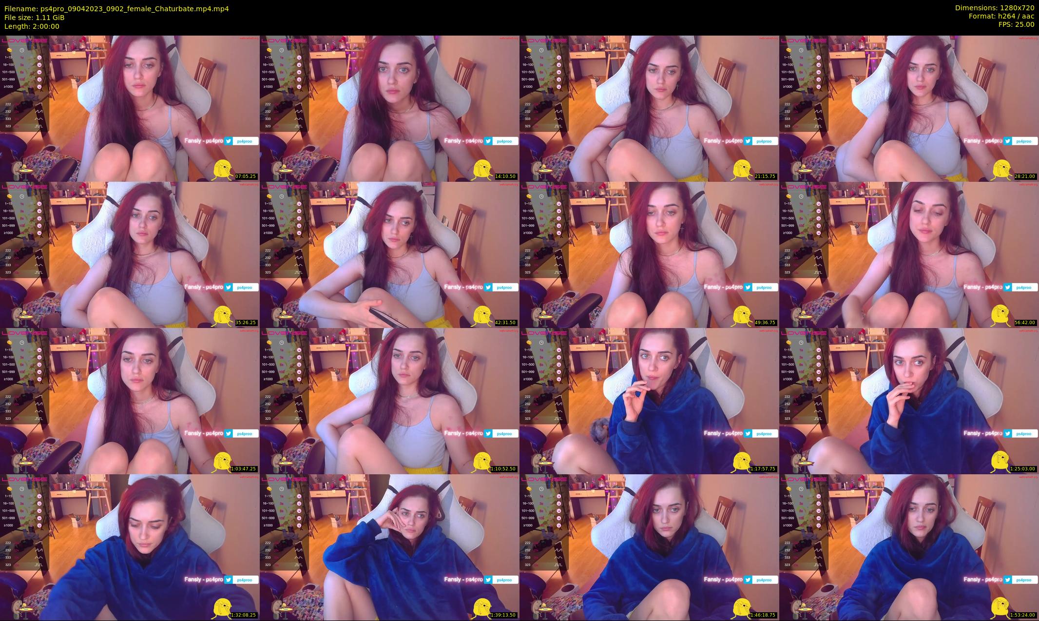 ps4pro — 120 minute Chaturbate female cam show recording, 720p, Apr 9, 2023