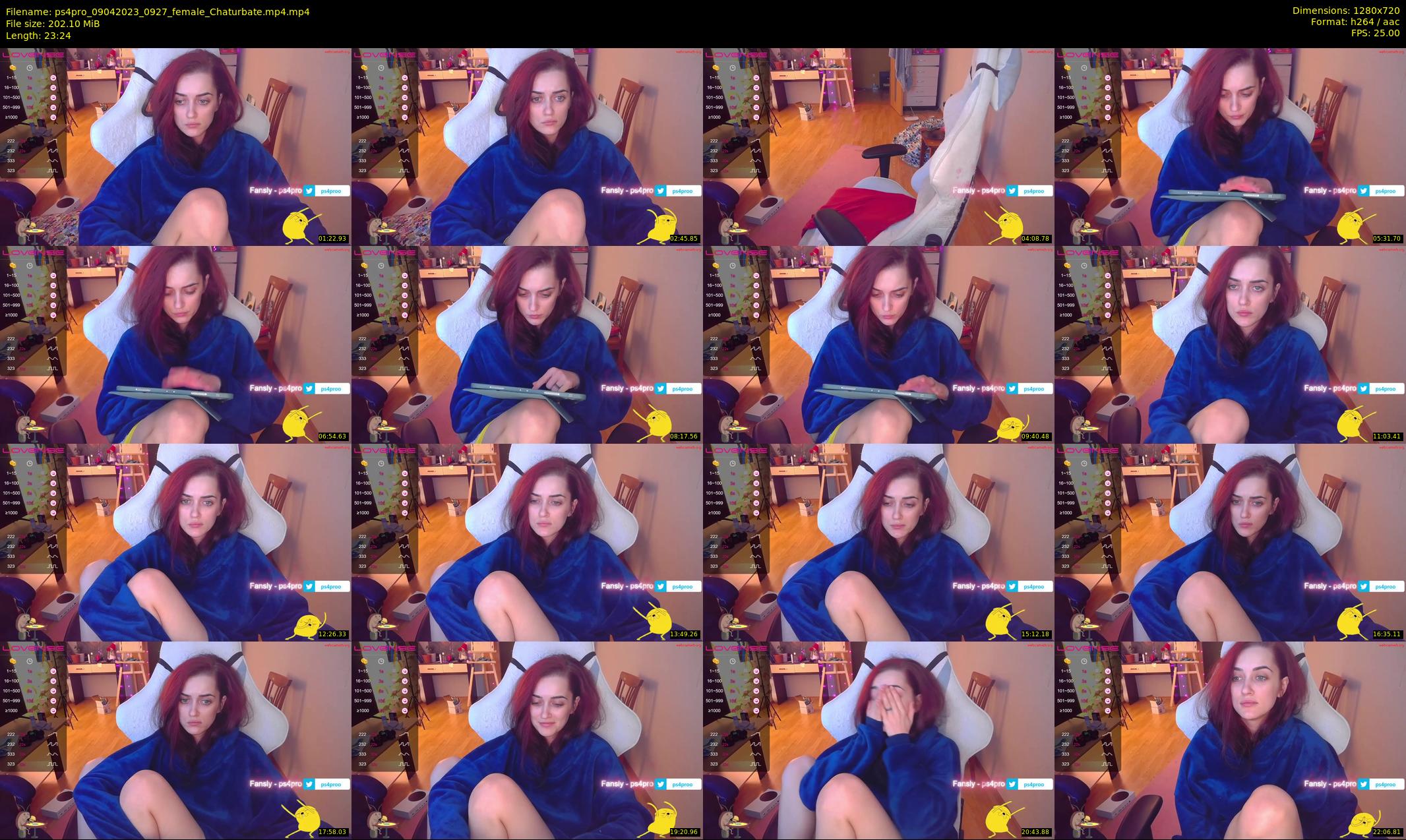 ps4pro — 24 minute Chaturbate female cam show recording, 720p, Apr 9, 2023