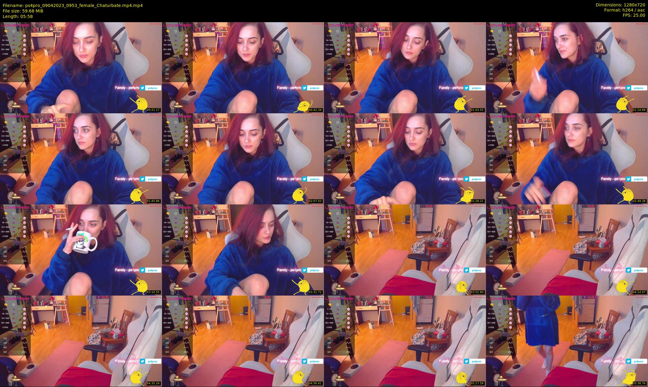 ps4pro — 6 minute Chaturbate female cam show recording, 720p, Apr 9, 2023