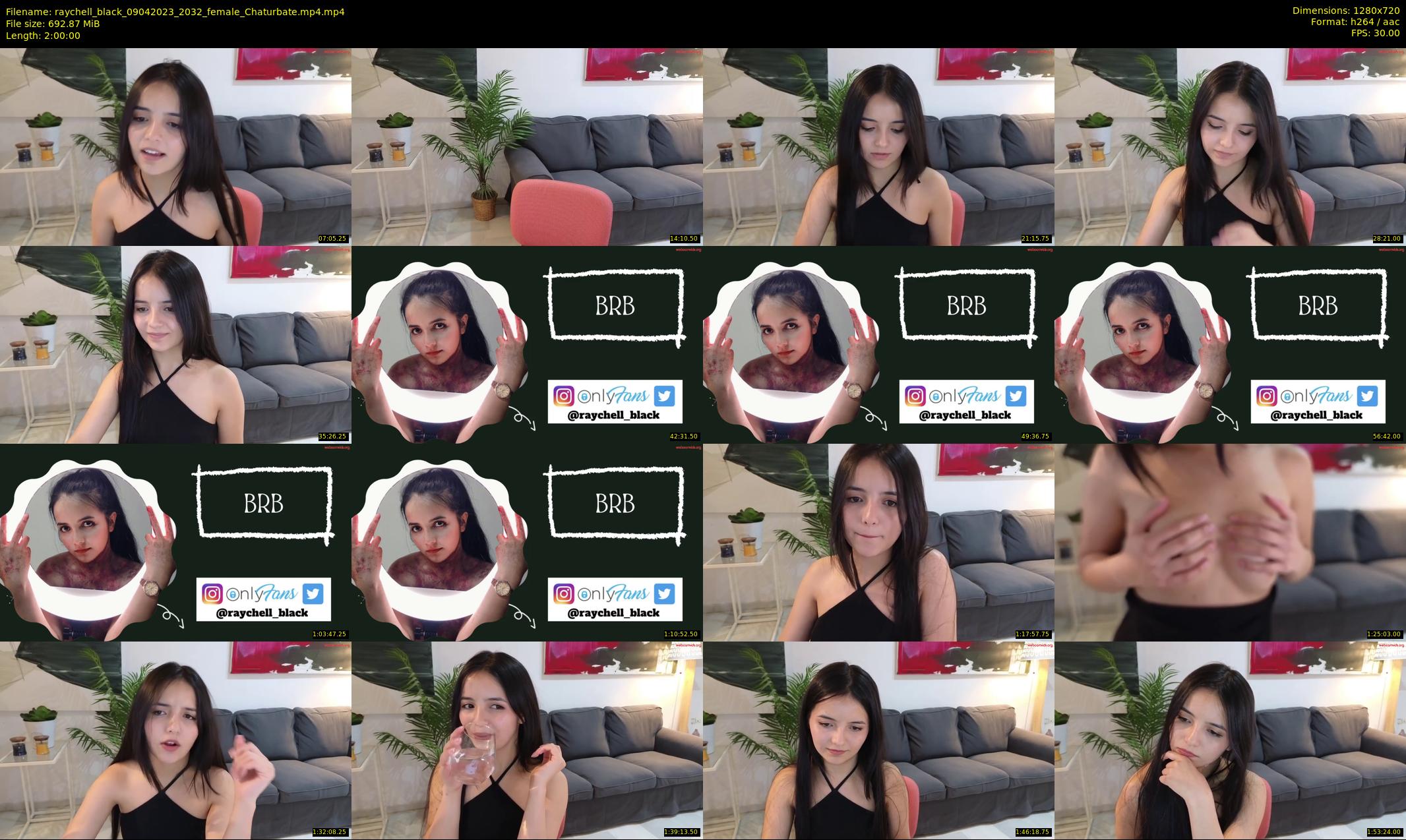 raychell_black — 120 minute Chaturbate female cam show recording, 720p, Apr 9, 2023