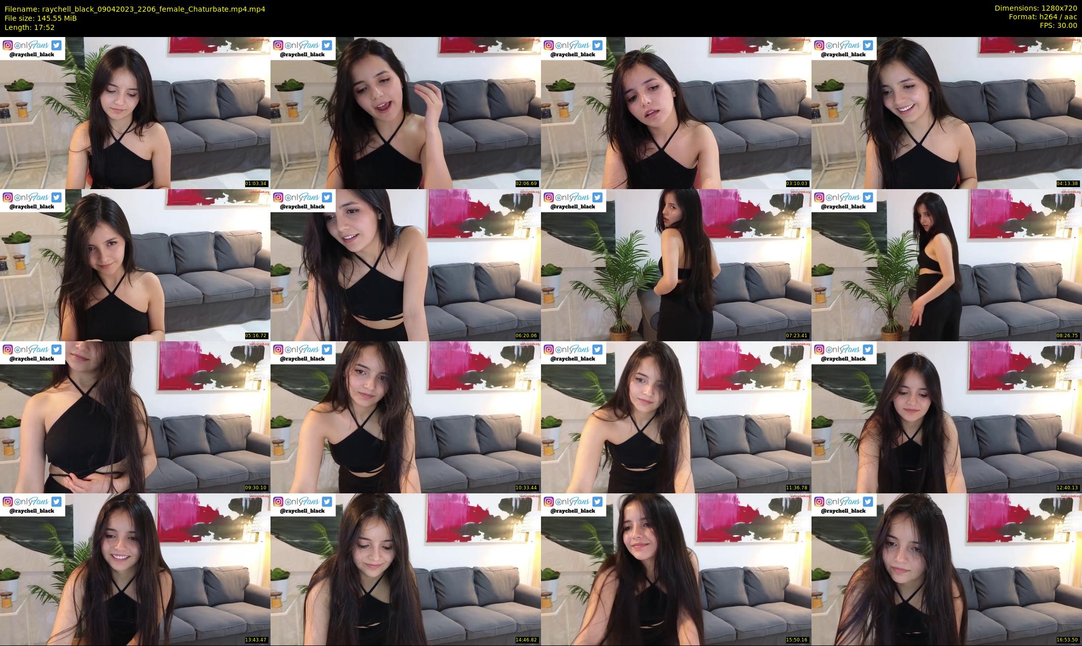 raychell_black — 18 minute Chaturbate female cam show recording, 720p, Apr 9, 2023