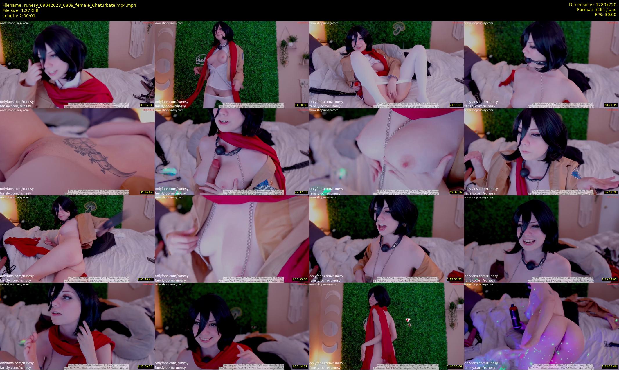 runesy — 121 minute Chaturbate female cam show recording, 720p, Apr 9, 2023