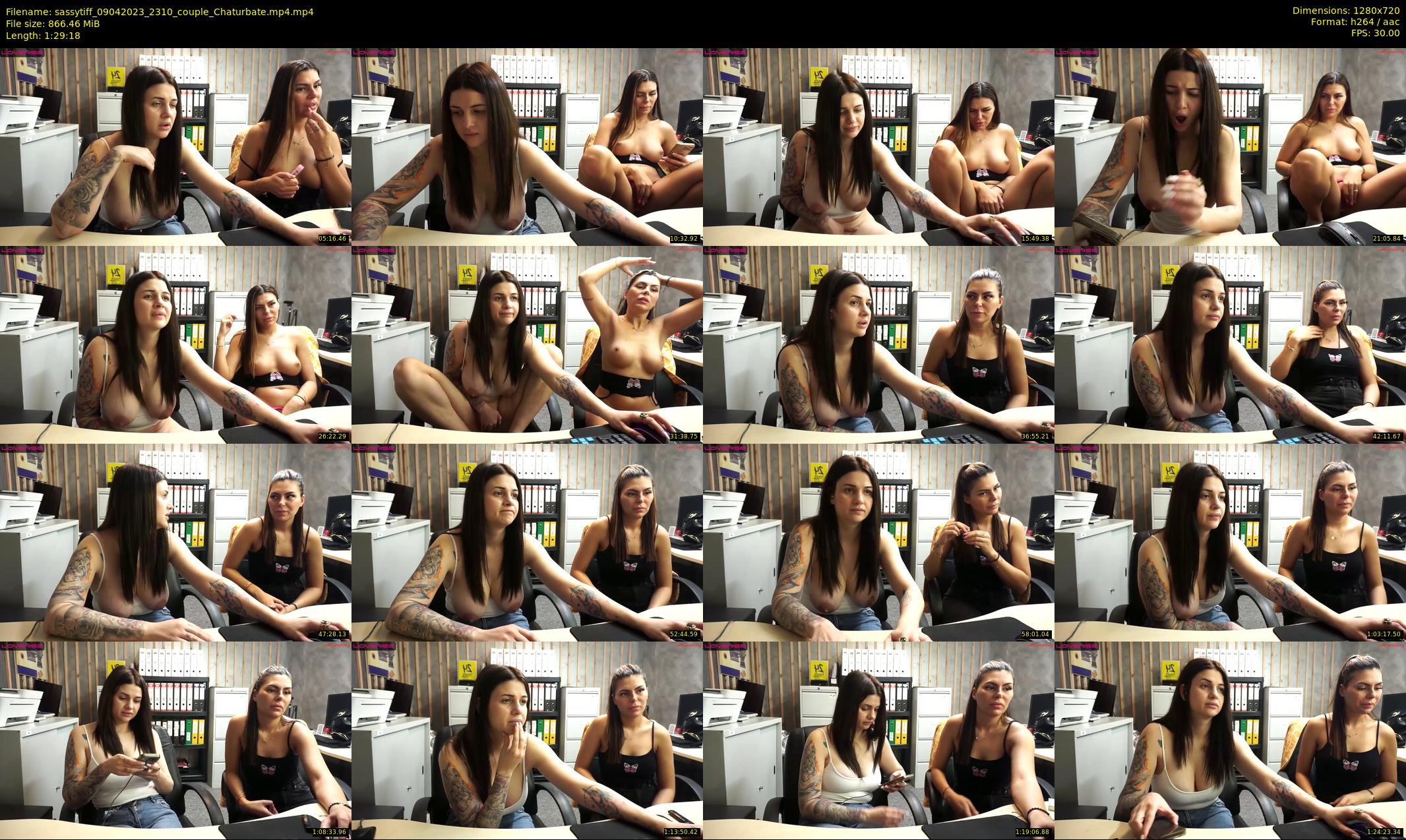 sassytiff — 90 minute Chaturbate couple cam show recording, 720p, Apr 9, 2023