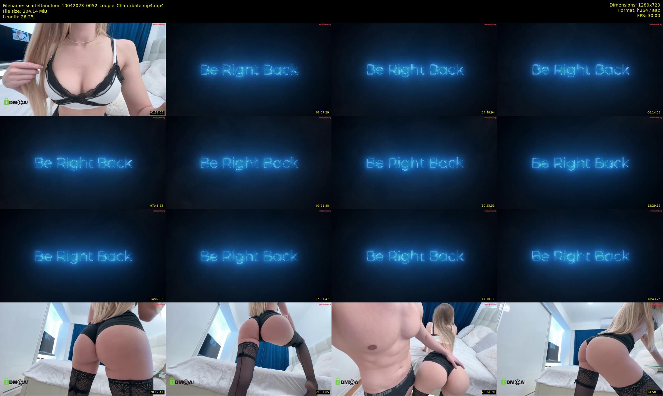 scarlettandtom — 27 minute Chaturbate couple cam show recording, 720p, Apr 10, 2023