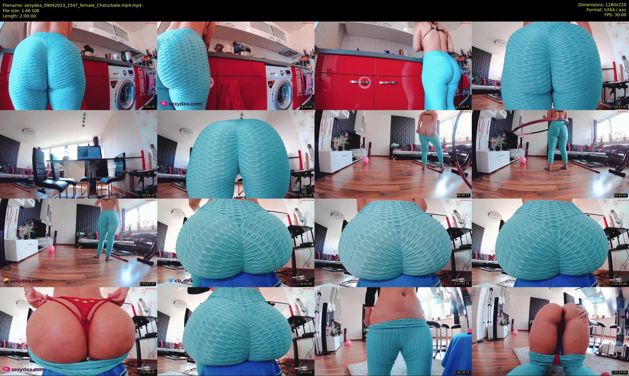sexydea — 120 minute Chaturbate female cam show recording, 720p, Apr 9, 2023