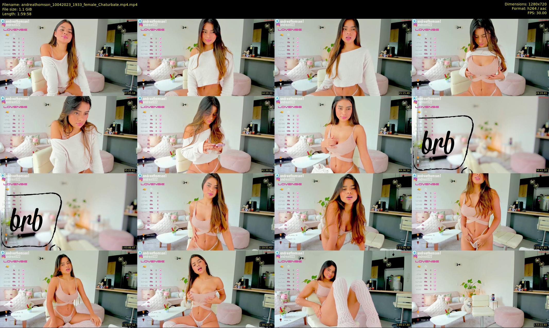 andreathomson — 120 minute Chaturbate female cam show recording, 720p, Apr 10, 2023