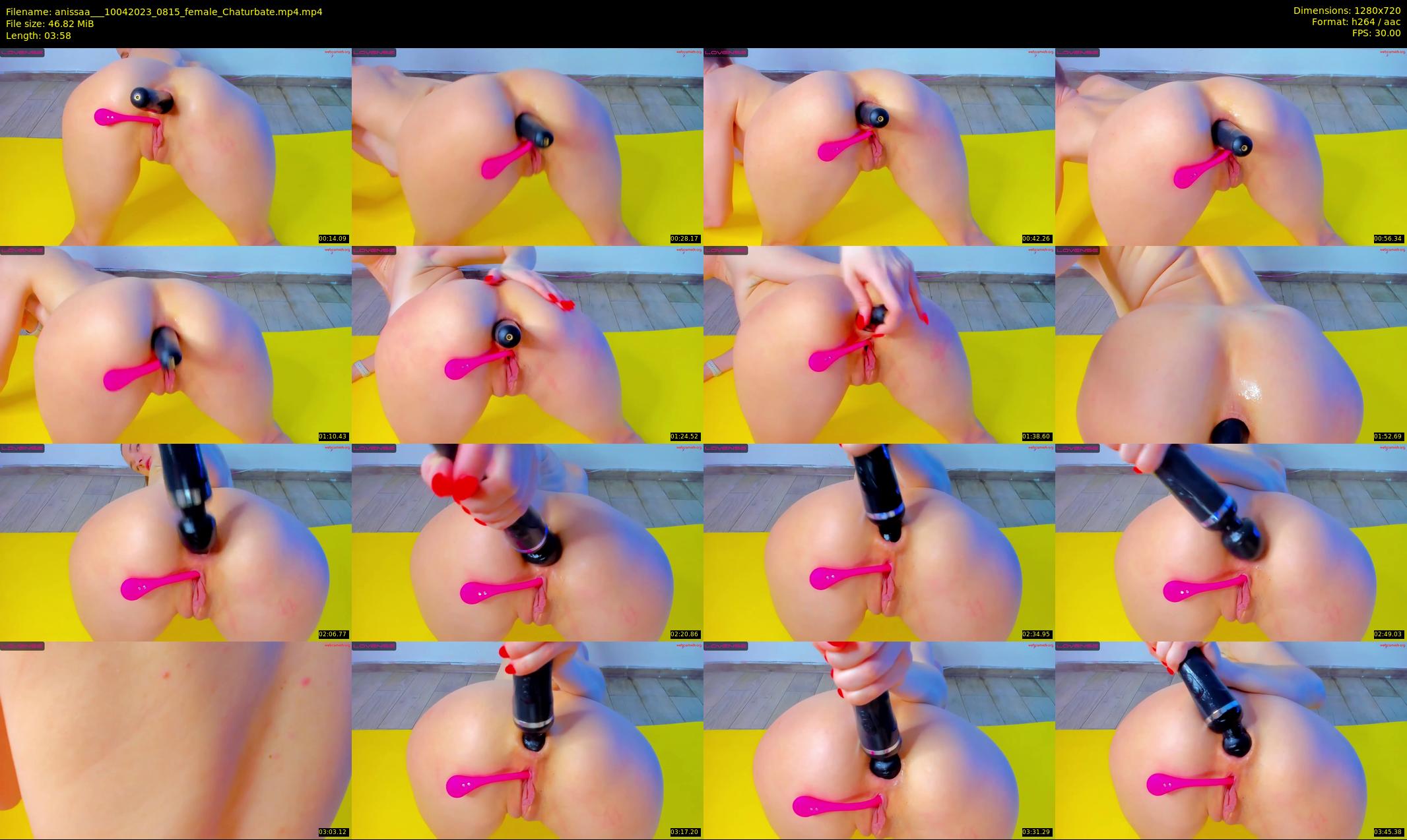 anissaa__ — 4 minute Chaturbate female cam show recording, 720p, Apr 10, 2023
