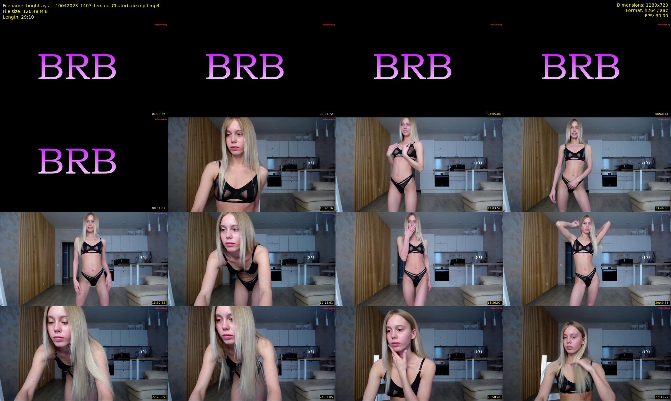 brightrays__ — 30 minute Chaturbate female cam show recording, 720p, Apr 10, 2023