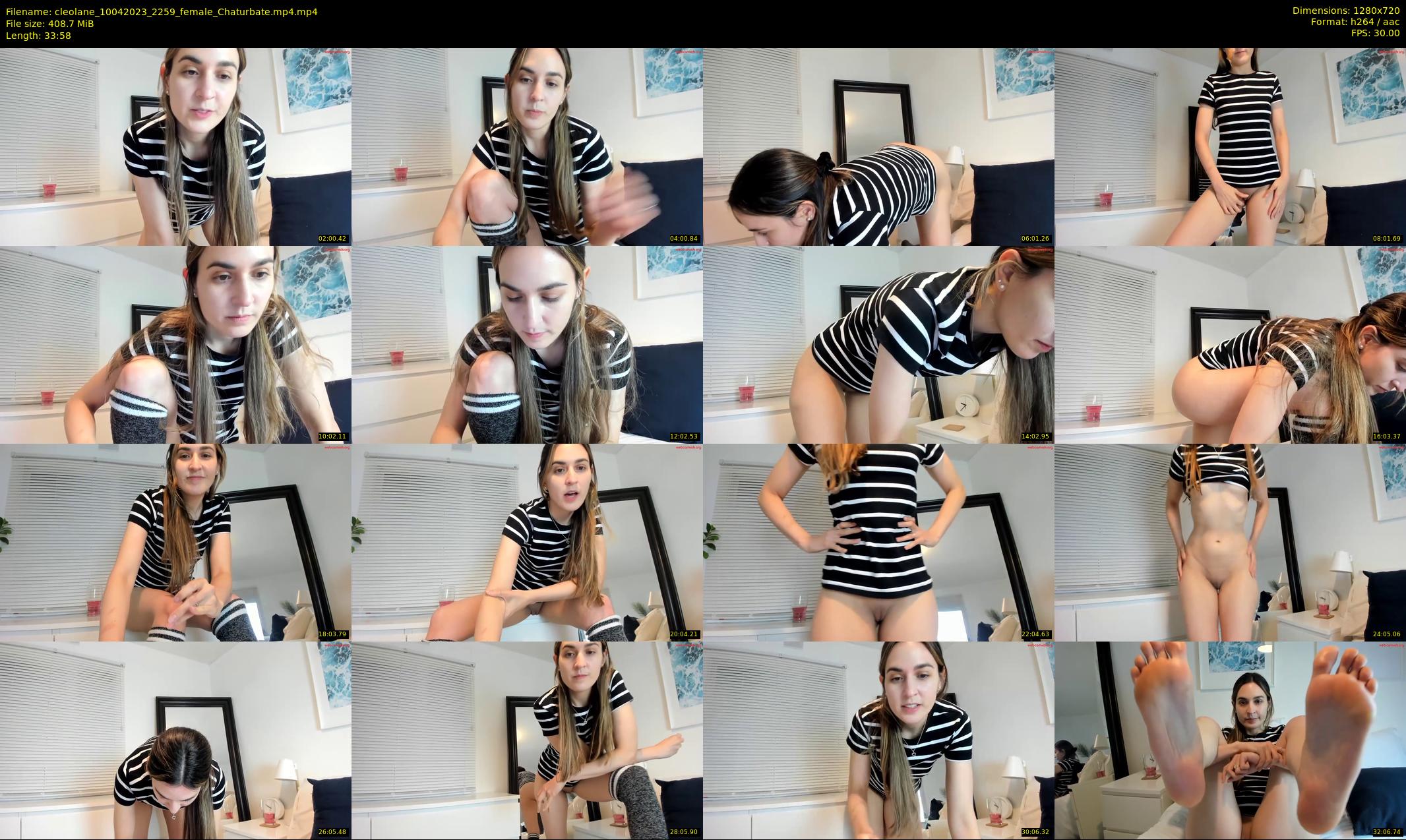 cleolane — 34 minute Chaturbate female cam show recording, 720p, Apr 10, 2023