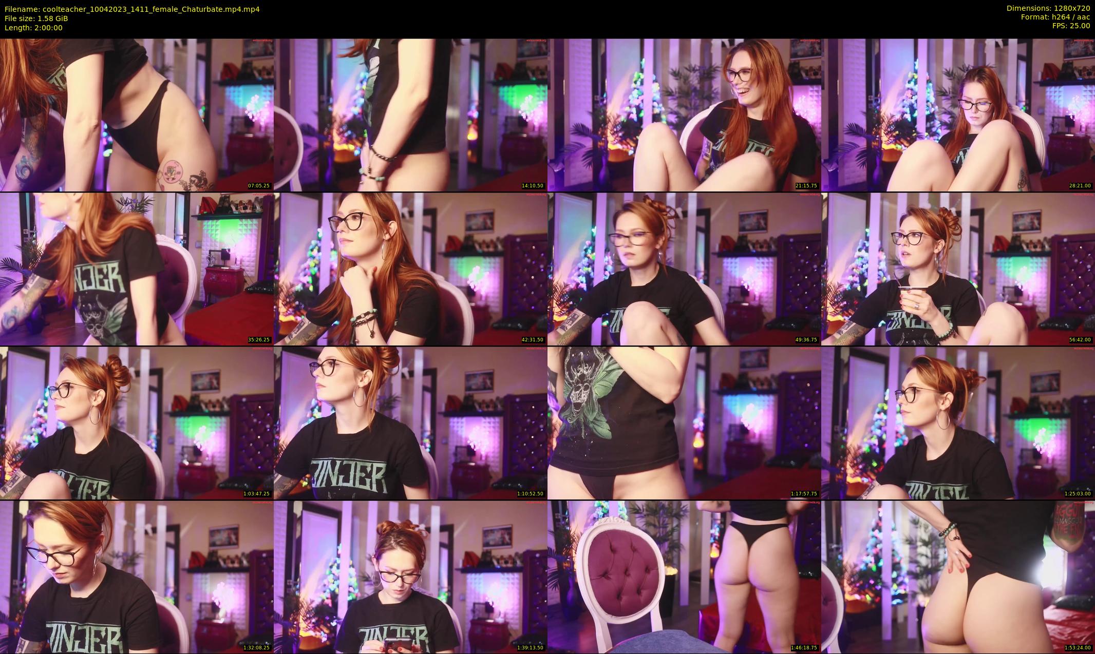 coolteacher — 120 minute Chaturbate female cam show recording, 720p, Apr 10, 2023