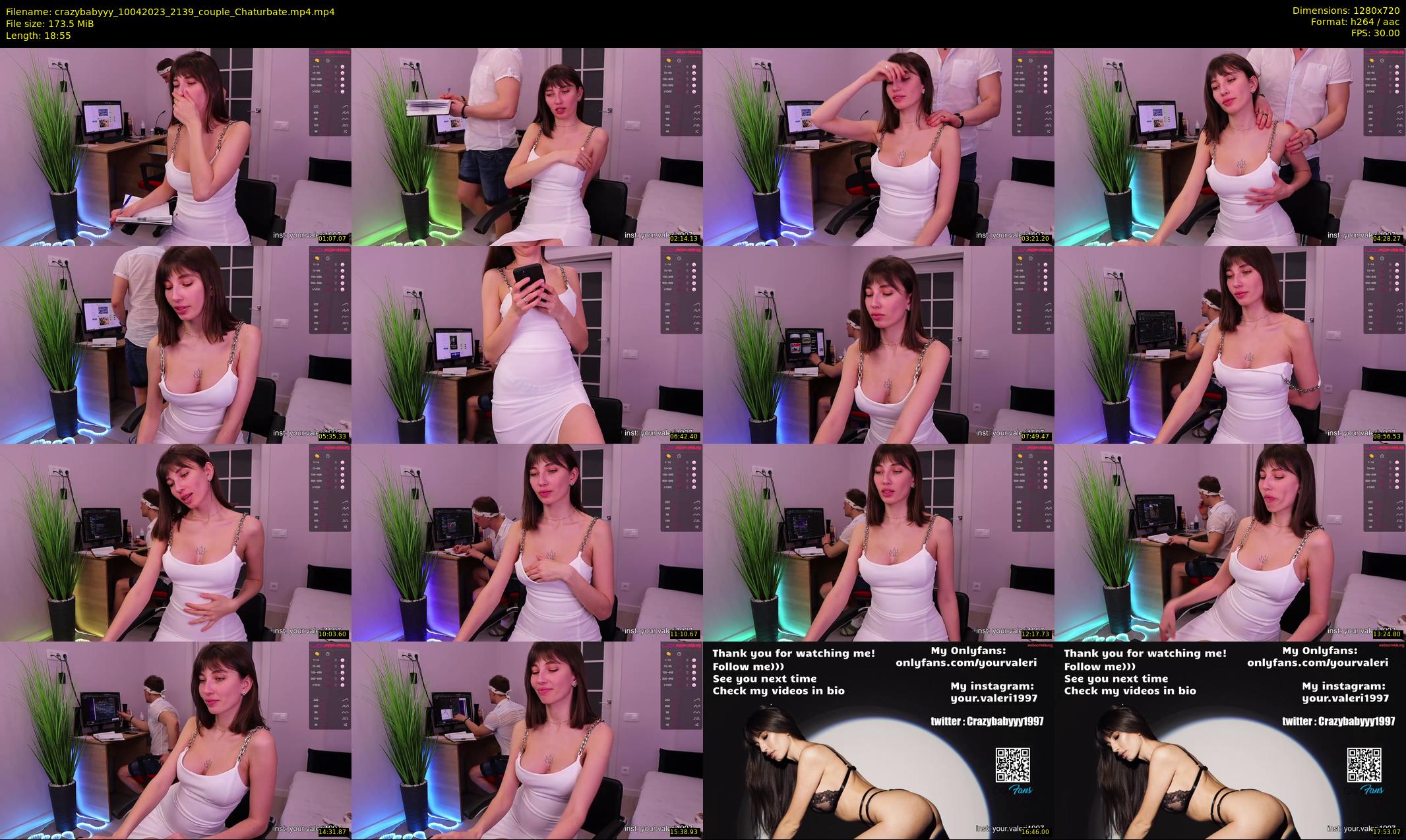 crazybabyyy — 19 minute Chaturbate couple cam show recording, 720p, Apr 10, 2023