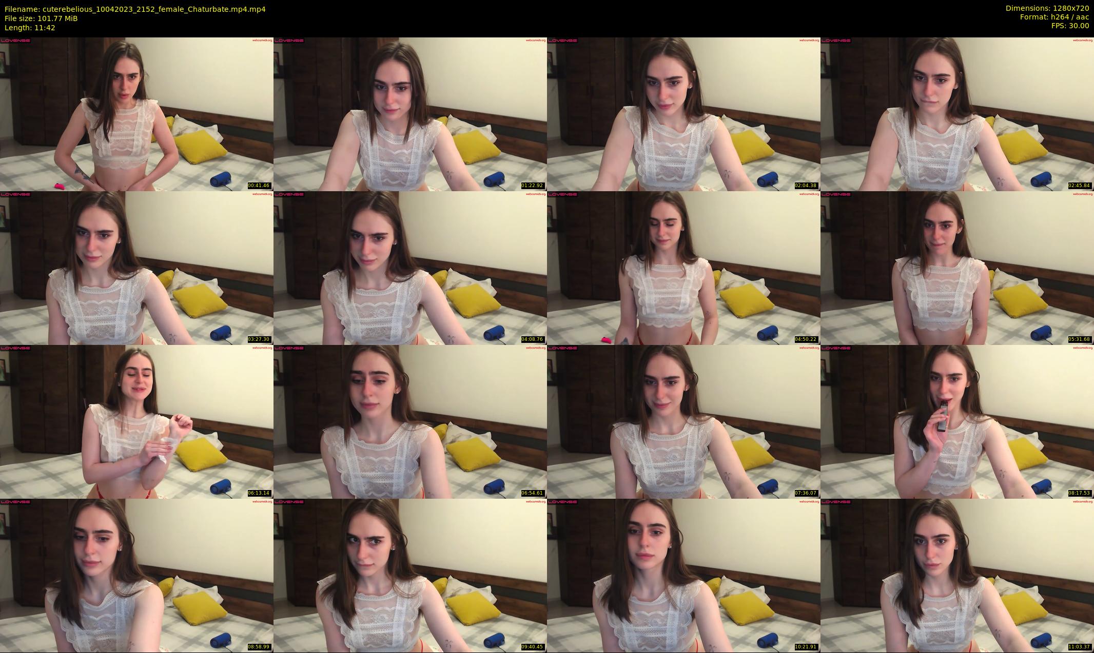 cuterebelious — 12 minute Chaturbate female cam show recording, 720p, Apr 10, 2023
