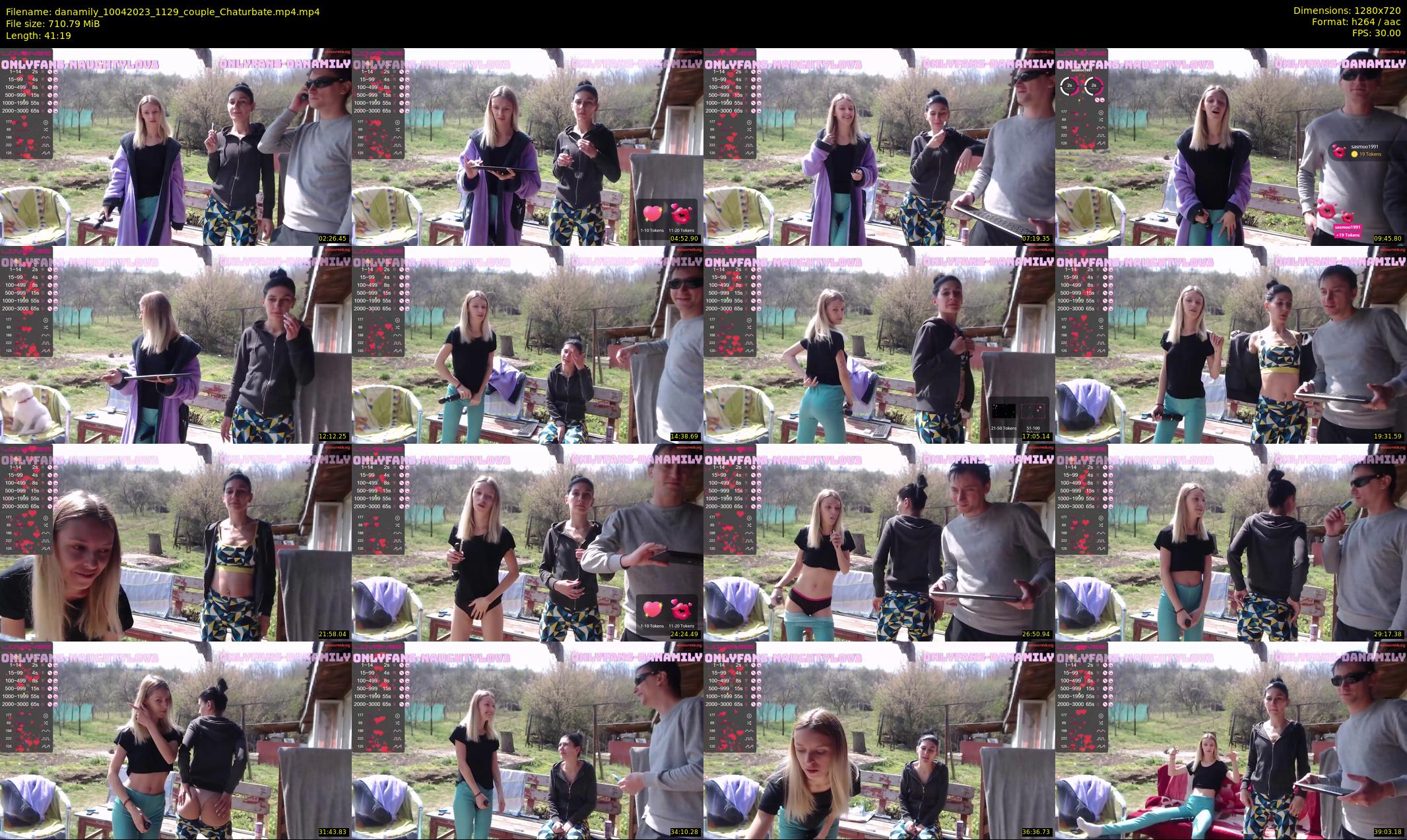 danamily — 42 minute Chaturbate female cam show recording, 720p, Apr 10, 2023