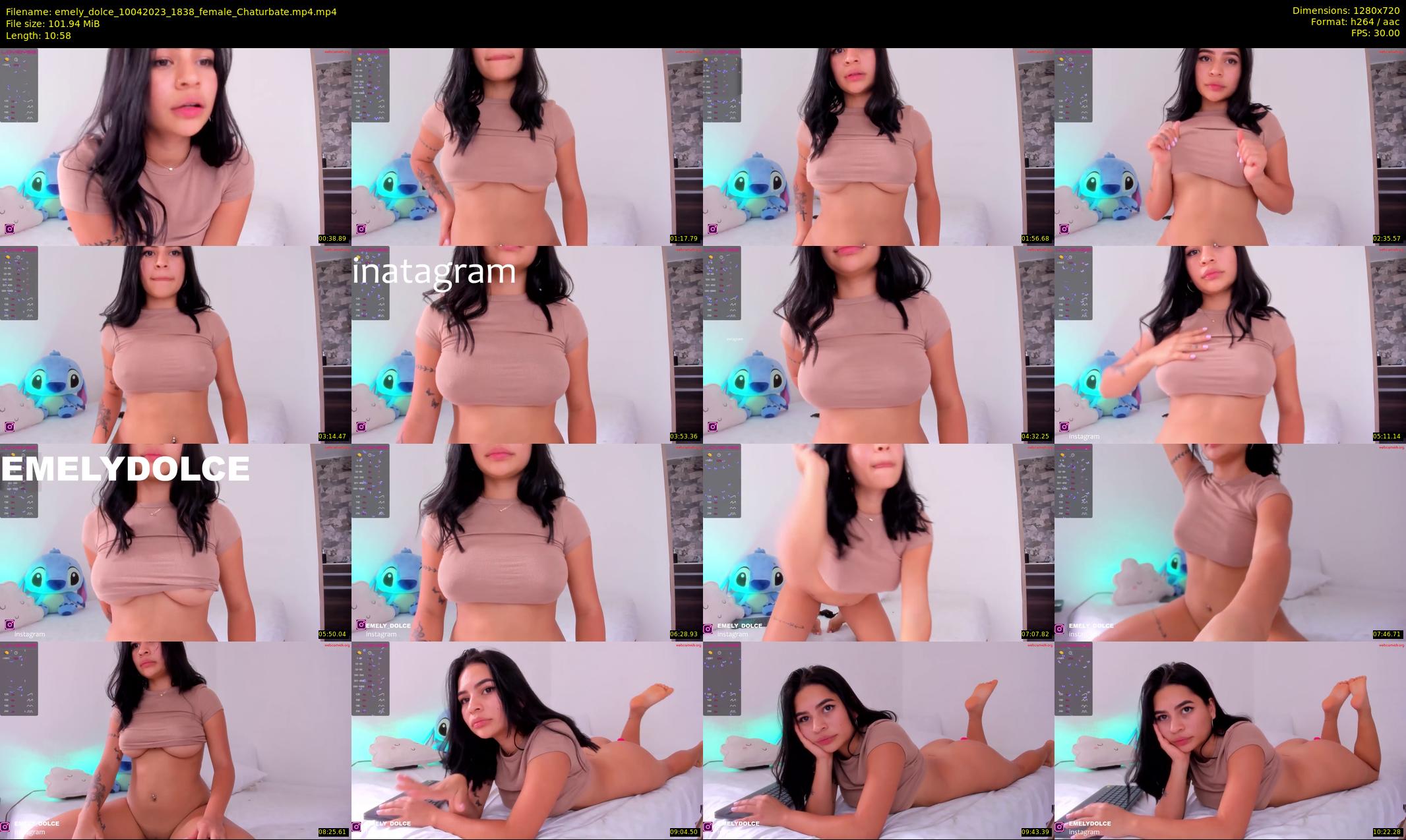 emely_dolce — 11 minute Chaturbate female cam show recording, 720p, Apr 10, 2023