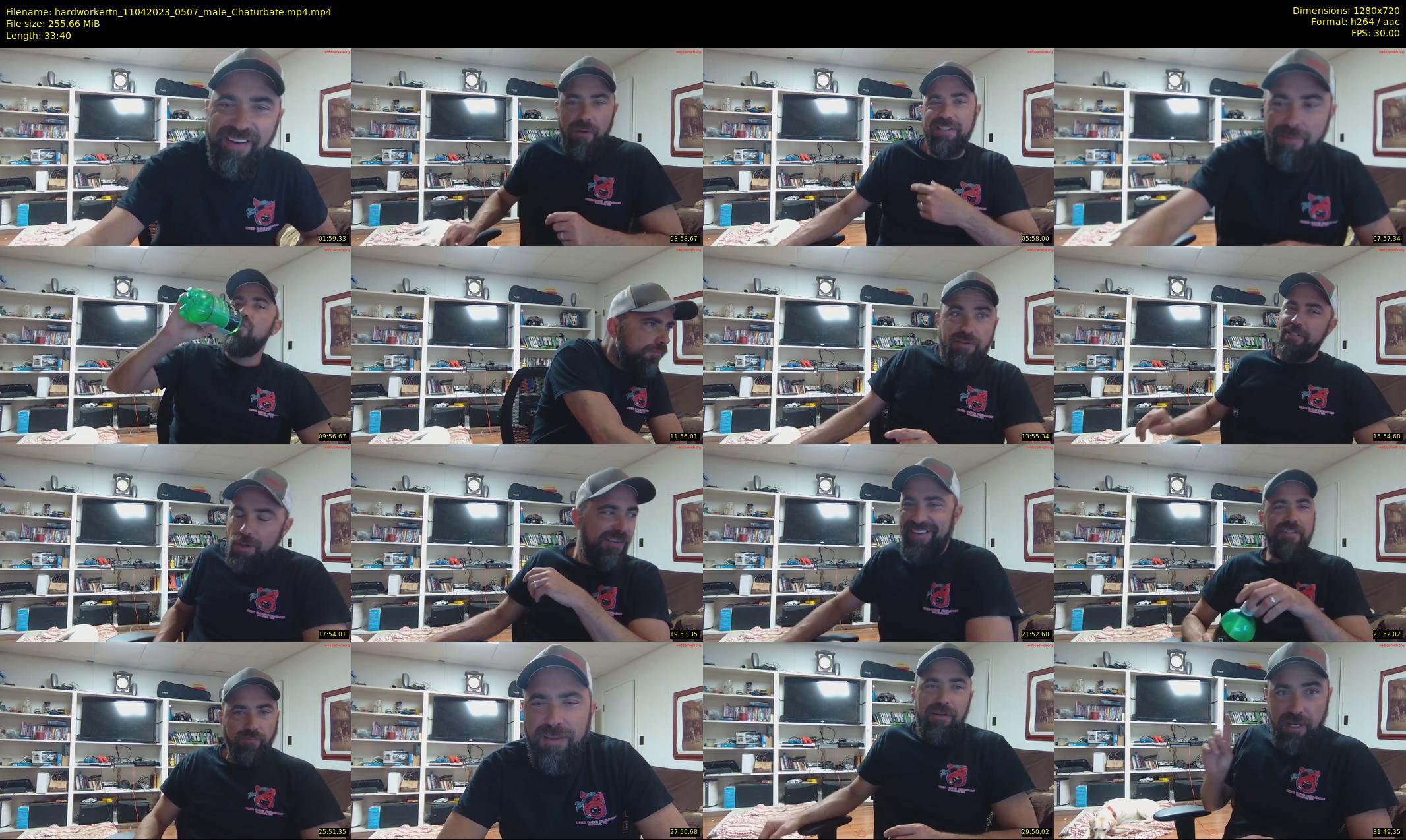 hardworkertn — 34 minute Chaturbate male cam show recording, 720p, Apr 11, 2023