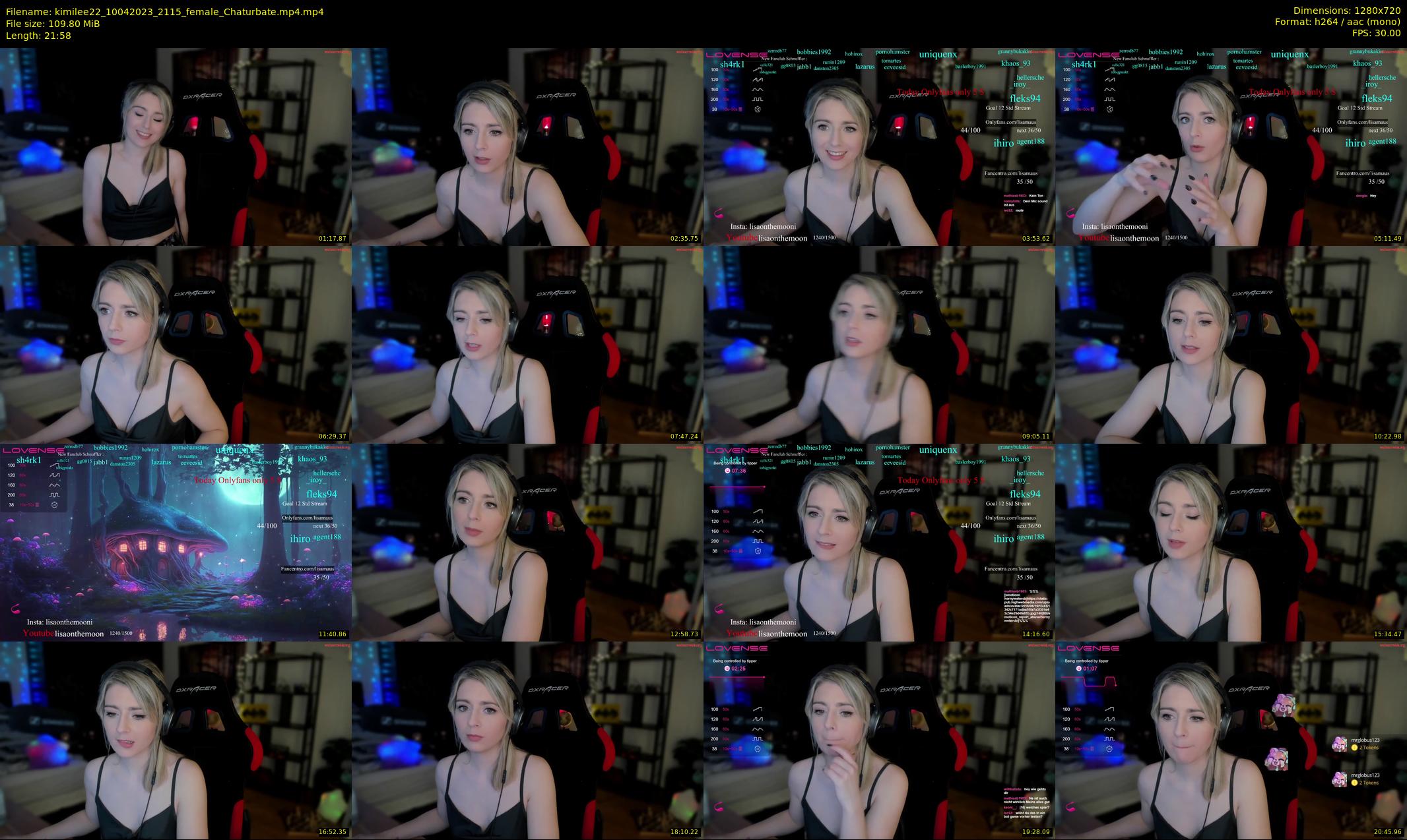 kimilee22 — 22 minute Chaturbate female cam show recording, 720p, Apr 10, 2023