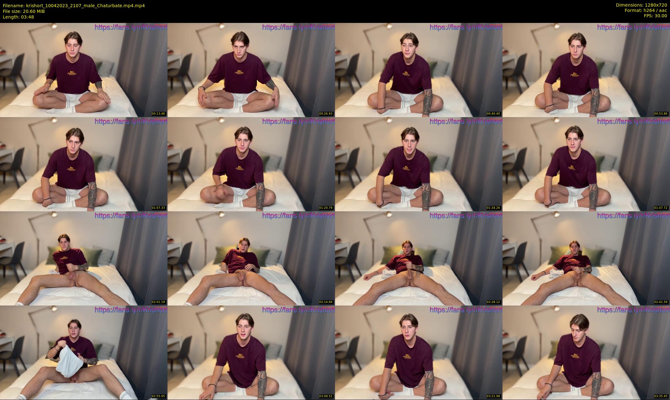 krishort — 4 minute Chaturbate male cam show recording, 720p, Apr 10, 2023
