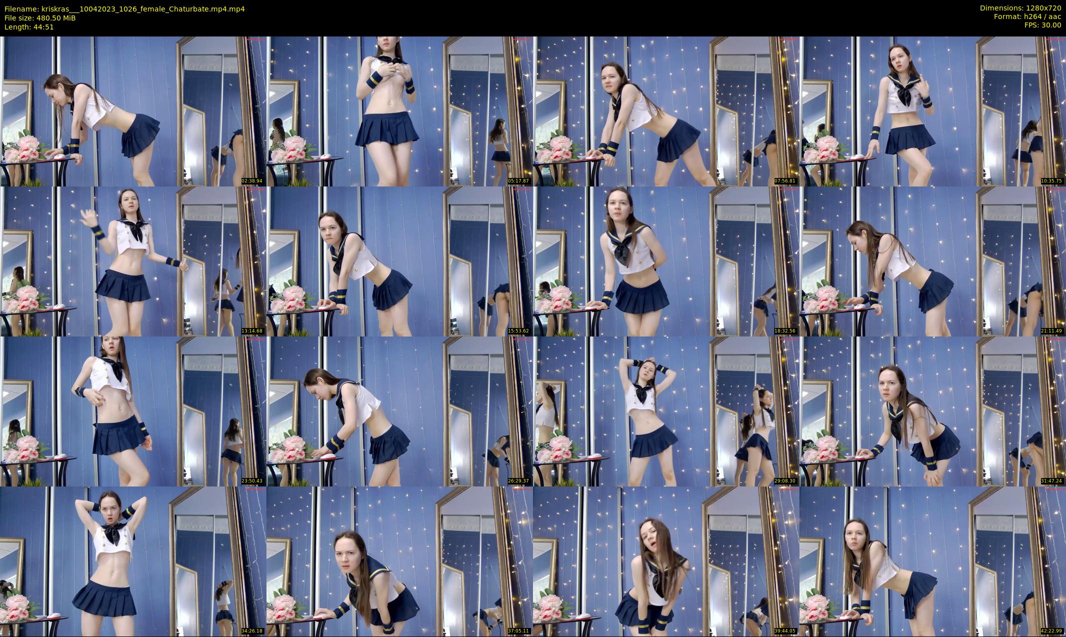 kriskras__ — 45 minute Chaturbate female cam show recording, 720p, Apr 10, 2023