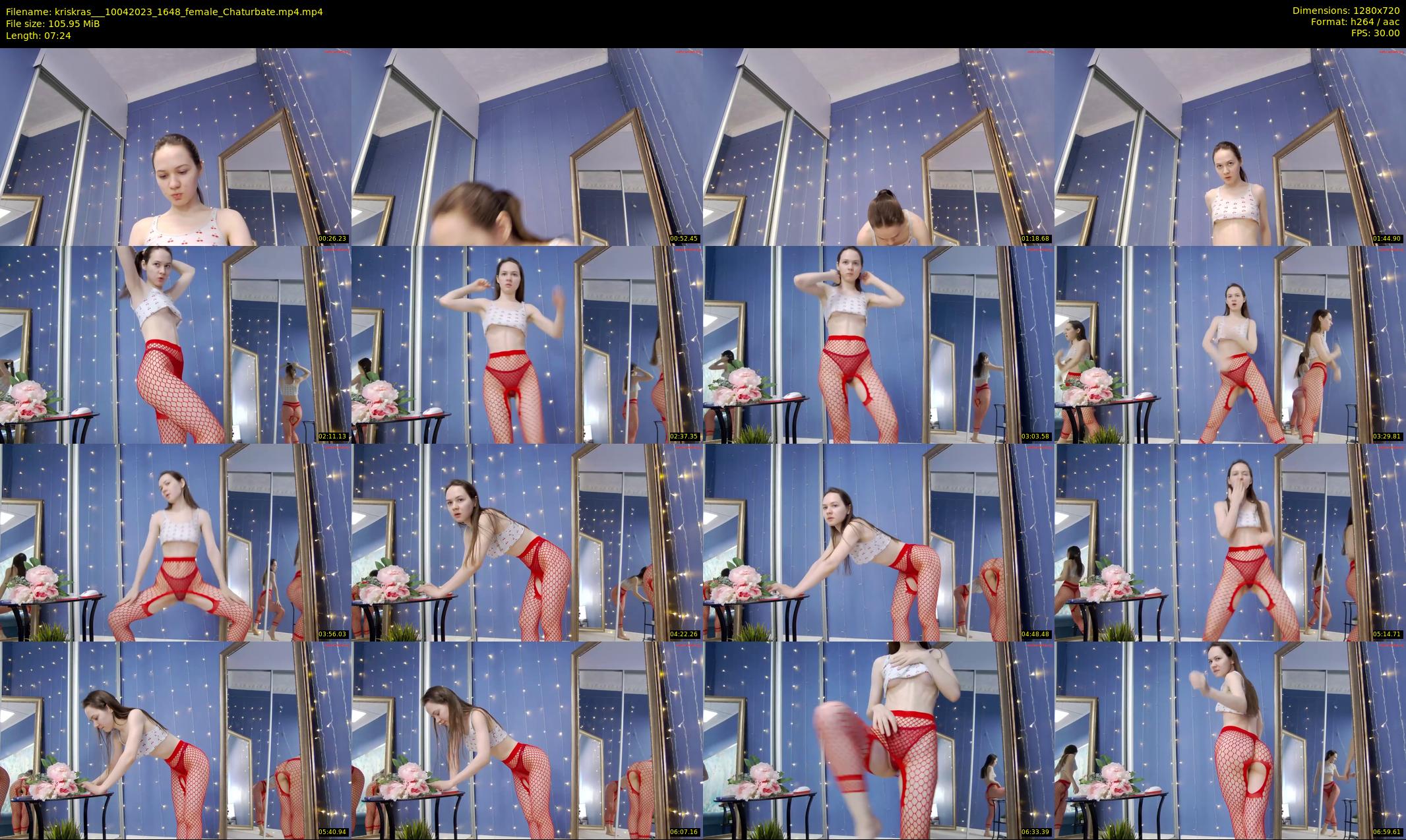 kriskras__ — 8 minute Chaturbate female cam show recording, 720p, Apr 10, 2023