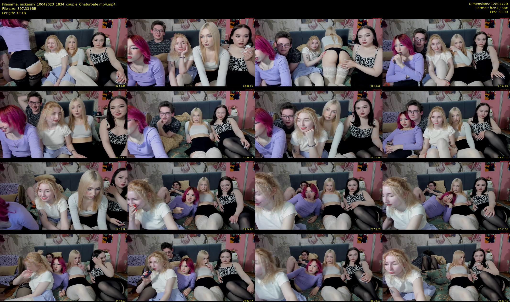 nickanny — 33 minute Chaturbate couple cam show recording, 720p, Apr 10, 2023