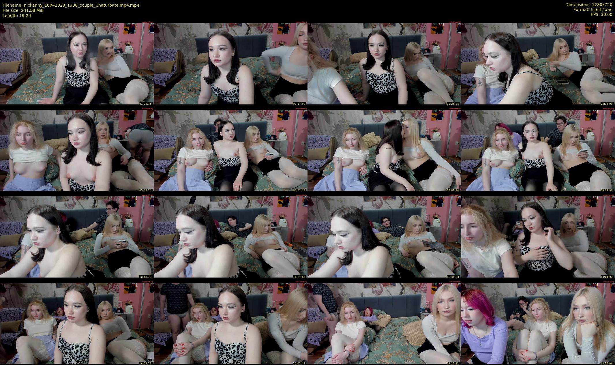 nickanny — 20 minute Chaturbate couple cam show recording, 720p, Apr 10, 2023