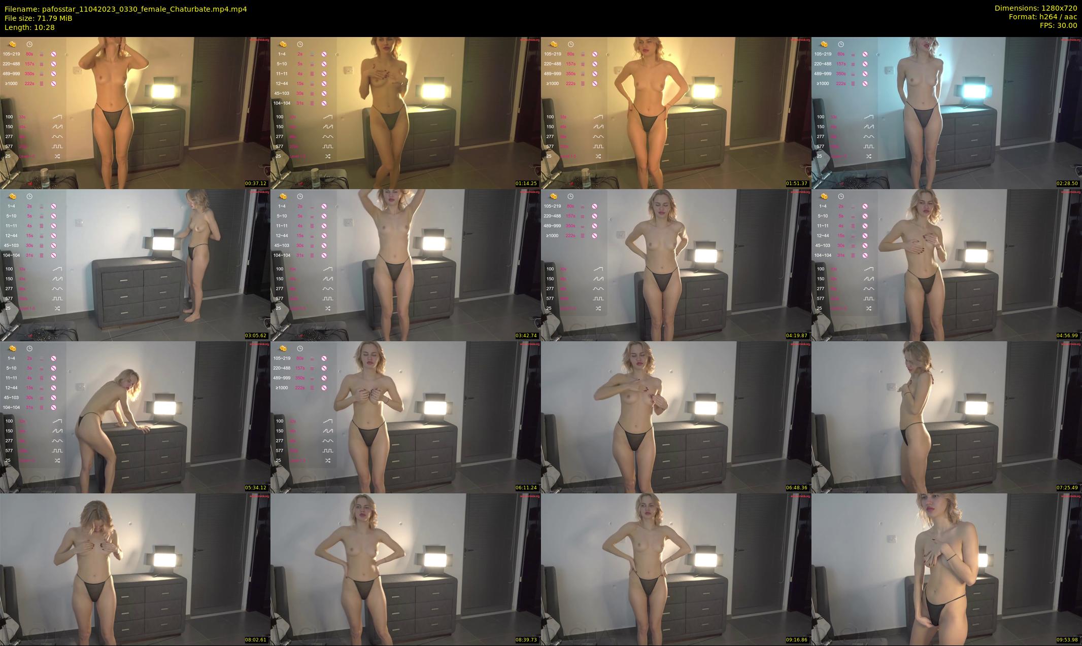 pafosstar — 11 minute Chaturbate female cam show recording, 720p, Apr 11, 2023