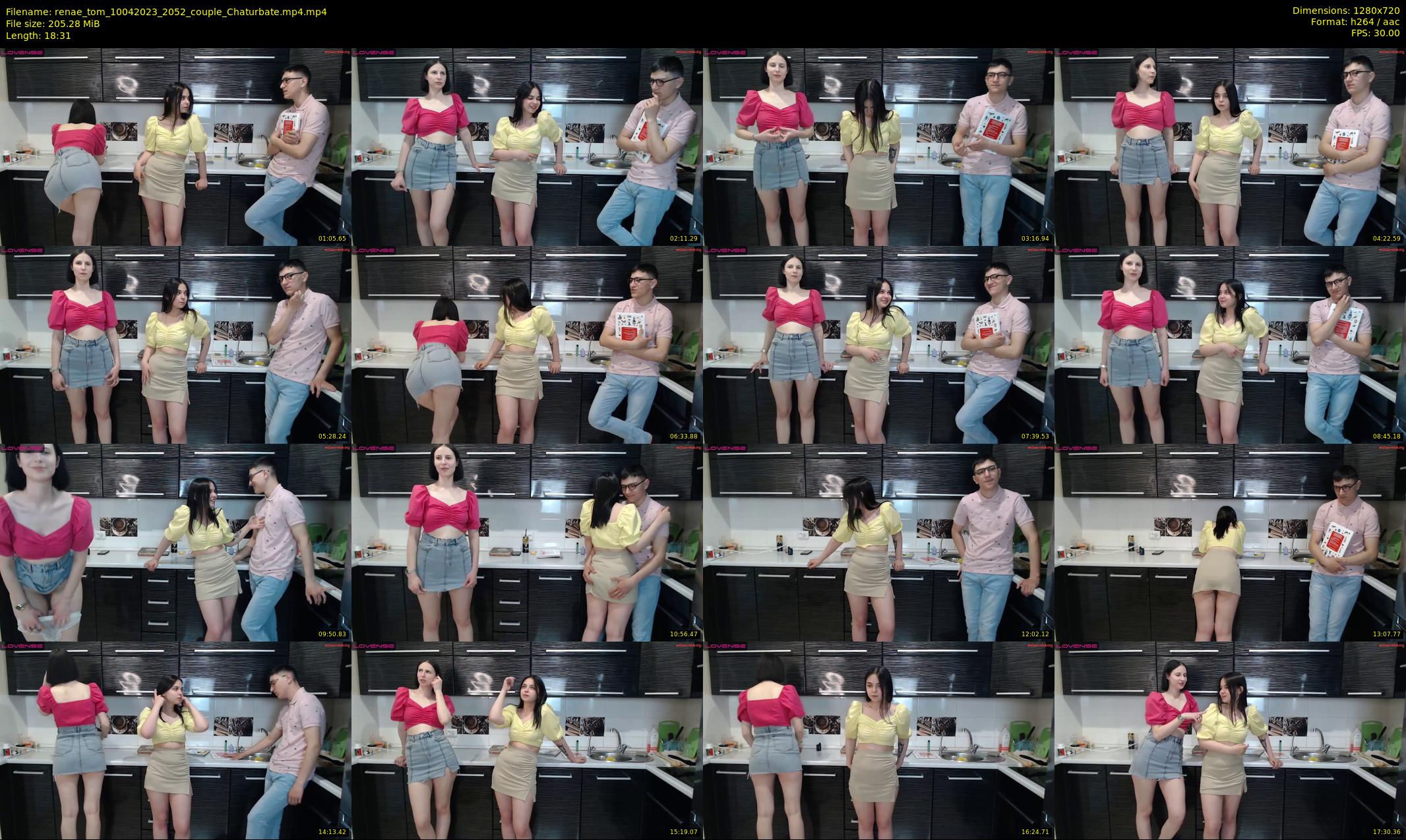 renae_tom — 19 minute Chaturbate couple cam show recording, 720p, Apr 10, 2023