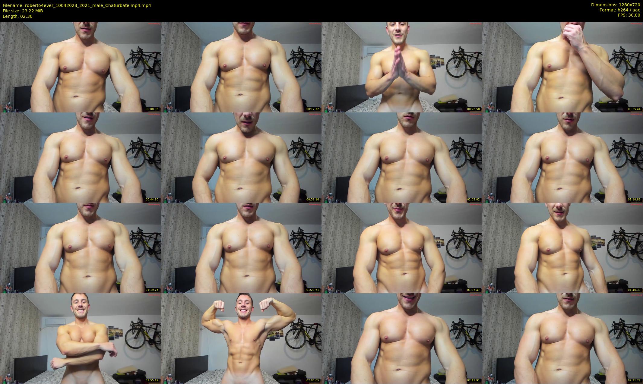 roberto4ever — 3 minute Chaturbate male cam show recording, 720p, Apr 10, 2023