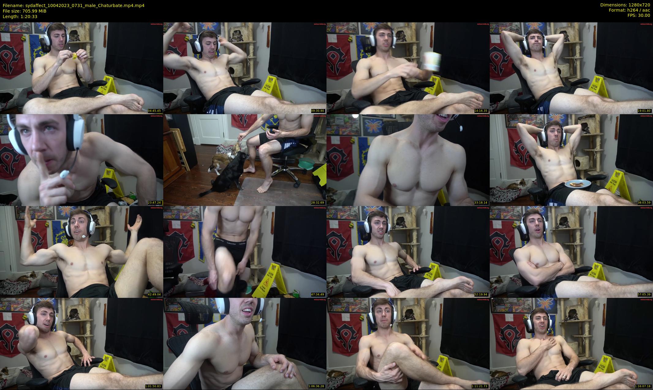 sydaffect — 81 minute Chaturbate male cam show recording, 720p, Apr 10, 2023