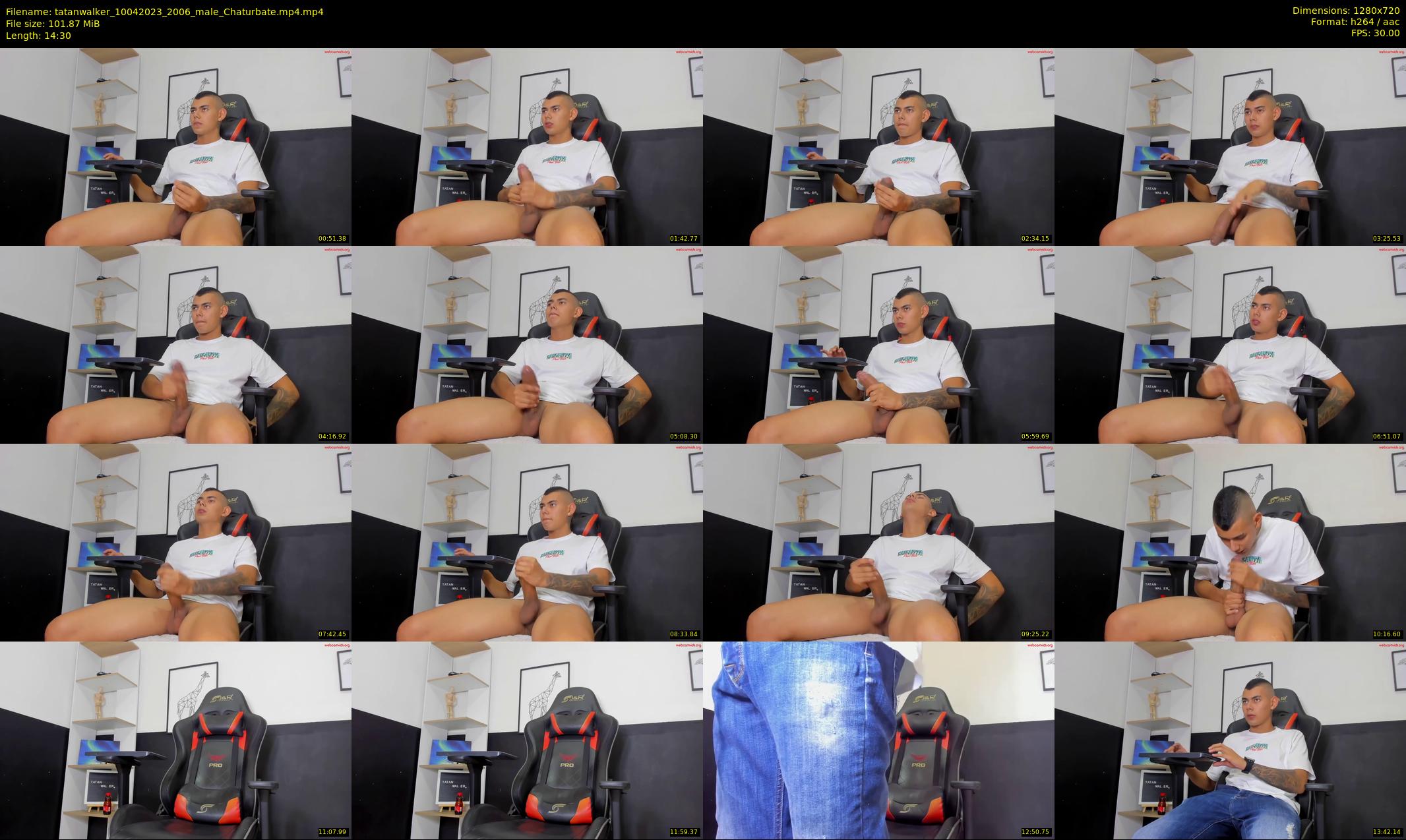 tatanwalker — 15 minute Chaturbate male cam show recording, 720p, Apr 10, 2023